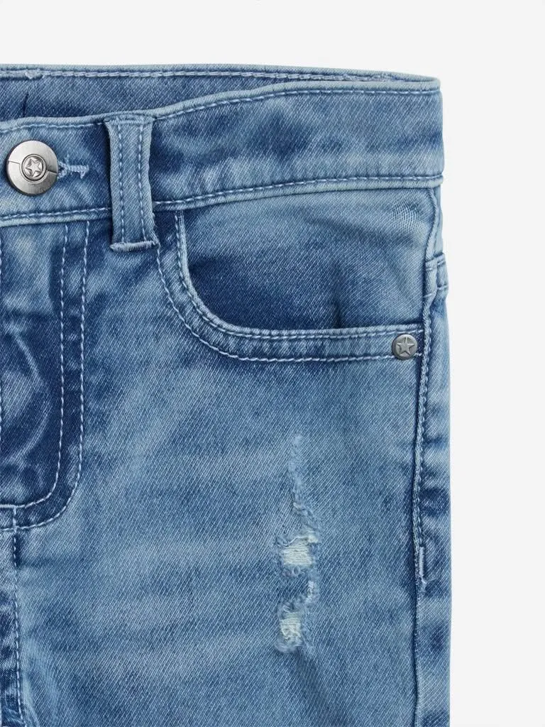 HOP Kids Blue Distressed Jeans