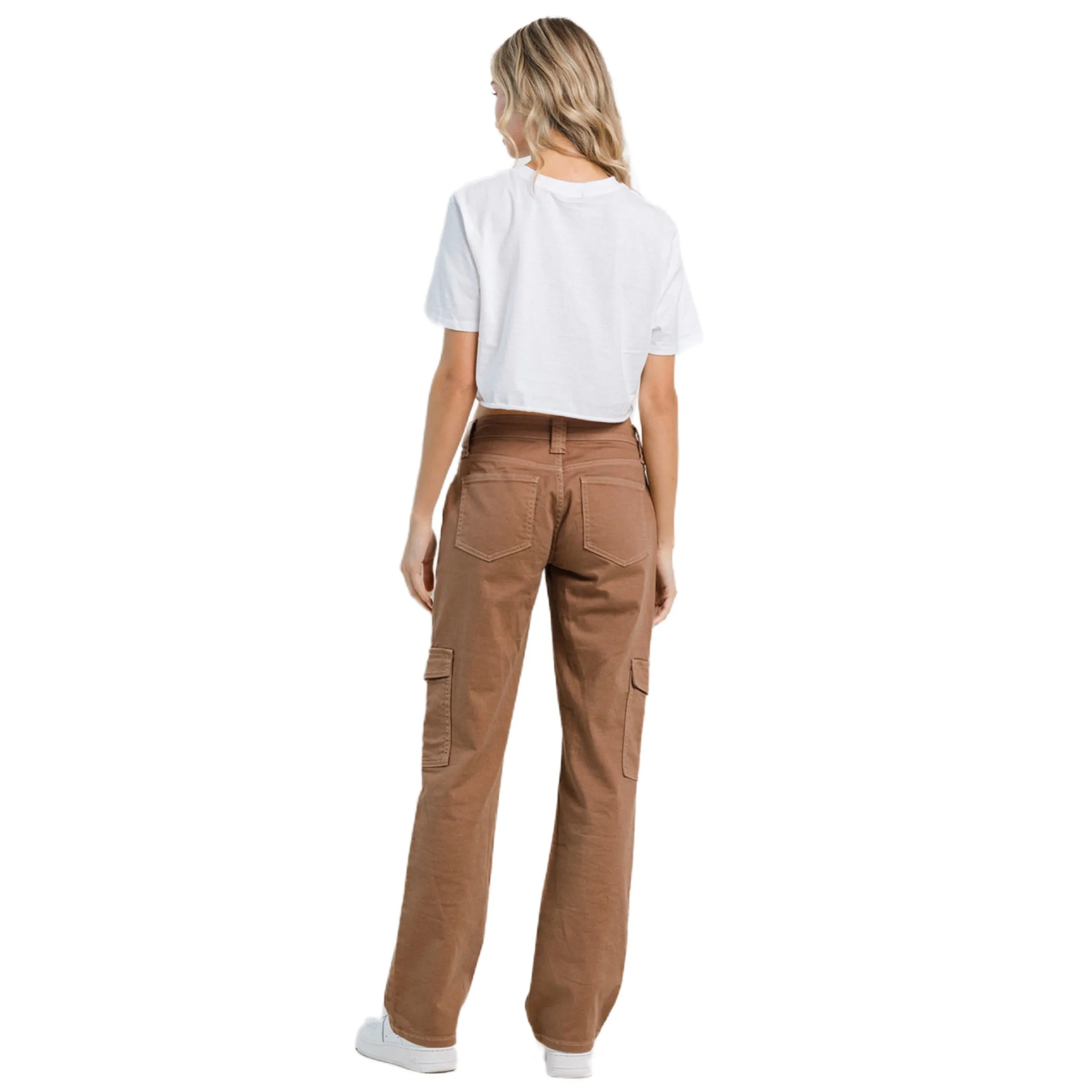 Jelly Jeans Taupe Straight Cargo Pants All Sizes Available 1, 3, 5, 7, 9, 11, 13