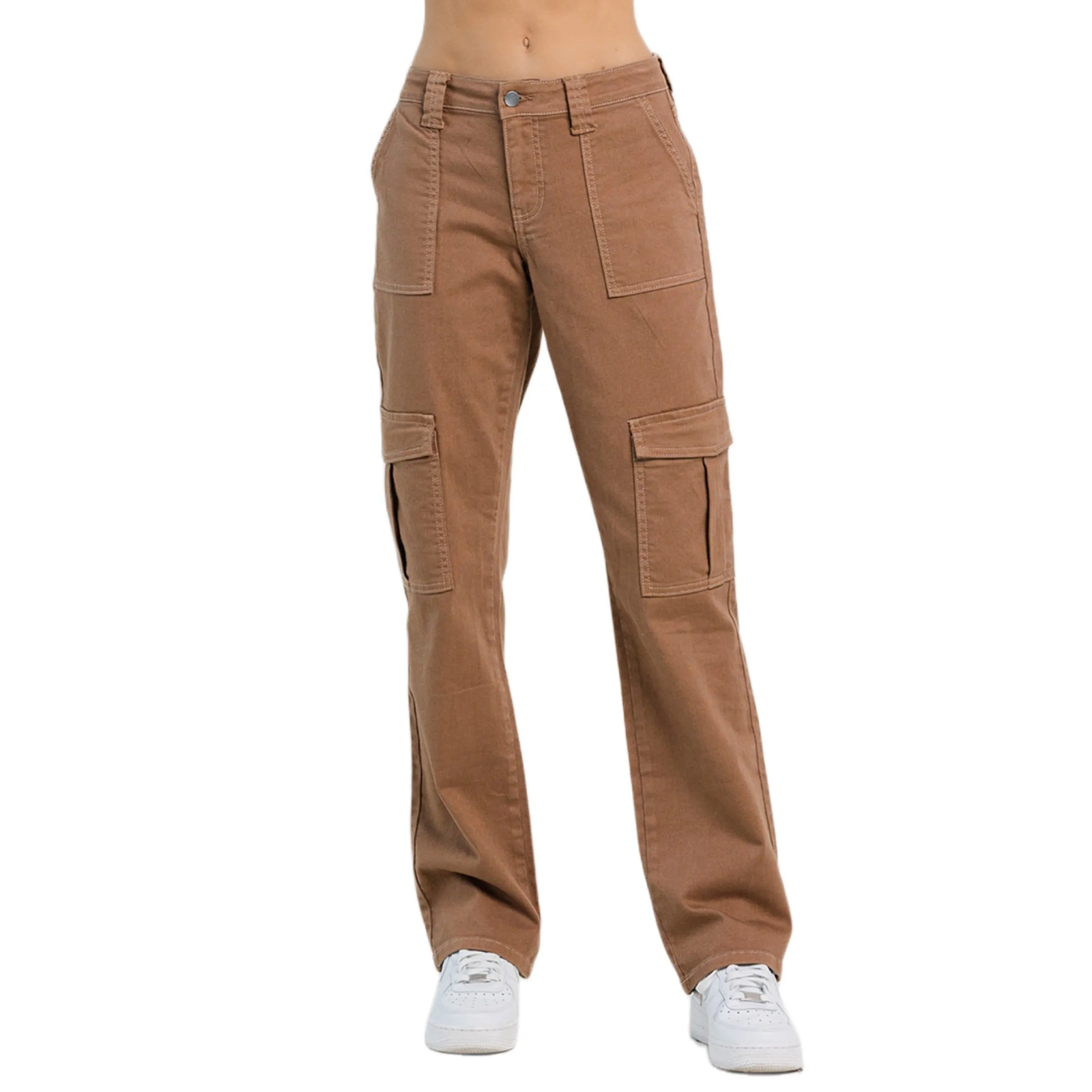Jelly Jeans Taupe Straight Cargo Pants All Sizes Available 1, 3, 5, 7, 9, 11, 13