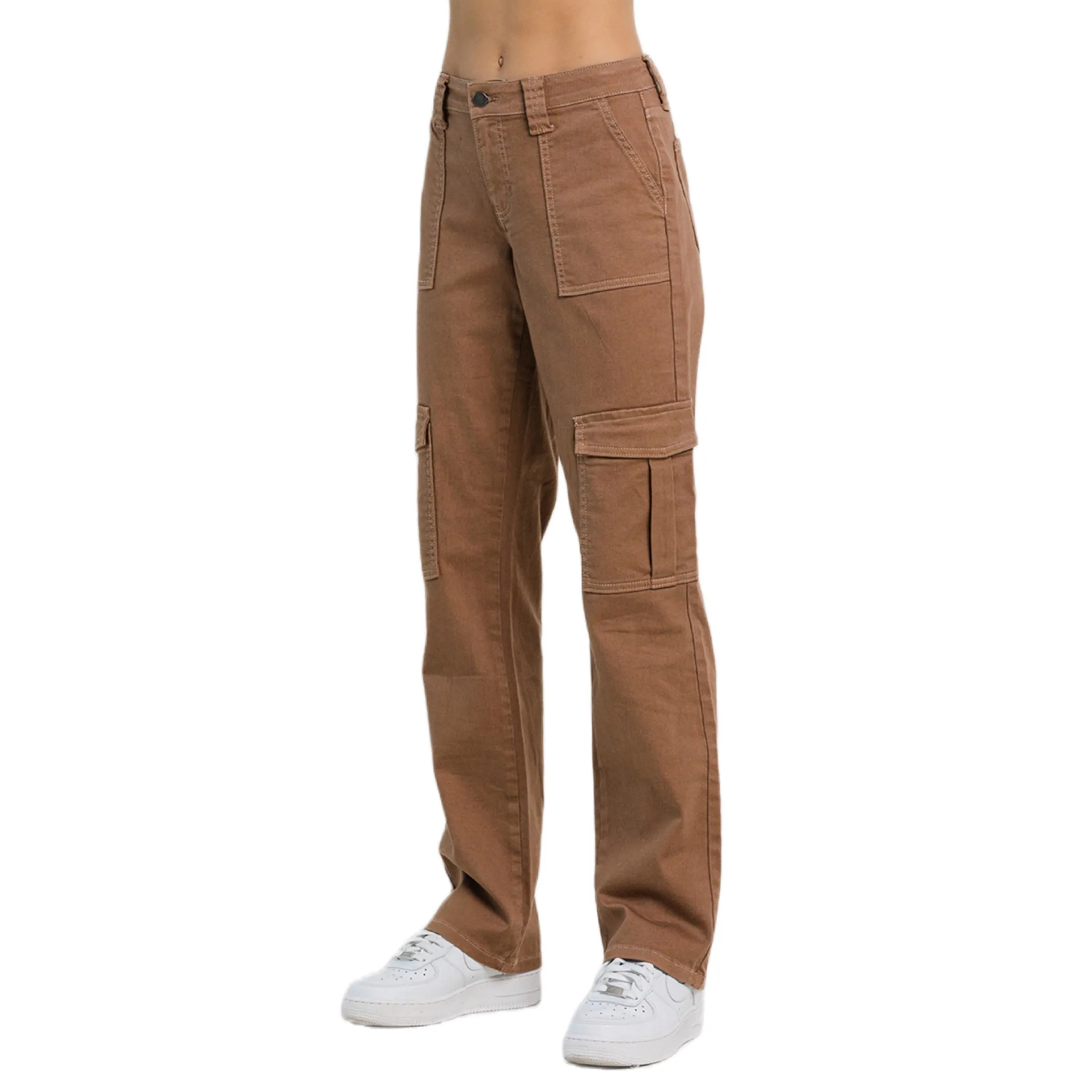 Jelly Jeans Taupe Straight Cargo Pants All Sizes Available 1, 3, 5, 7, 9, 11, 13