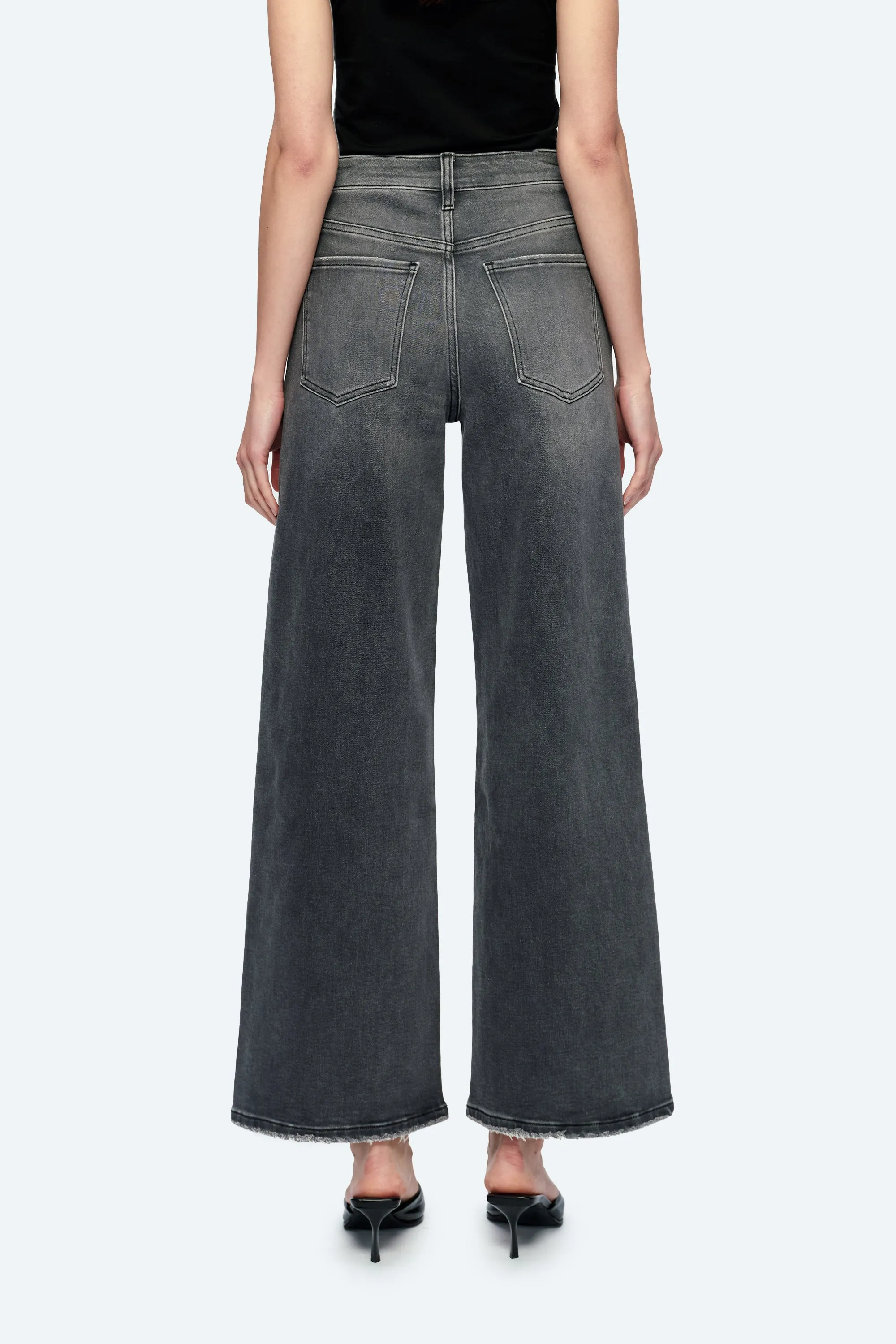 Judy High Rise Wide Leg Denim Jeans