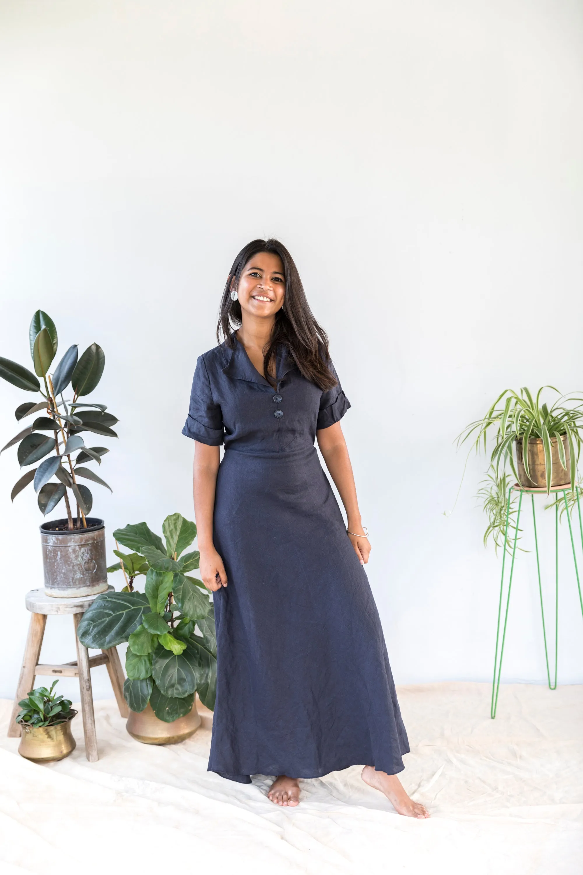 Julietta Dress - Navy