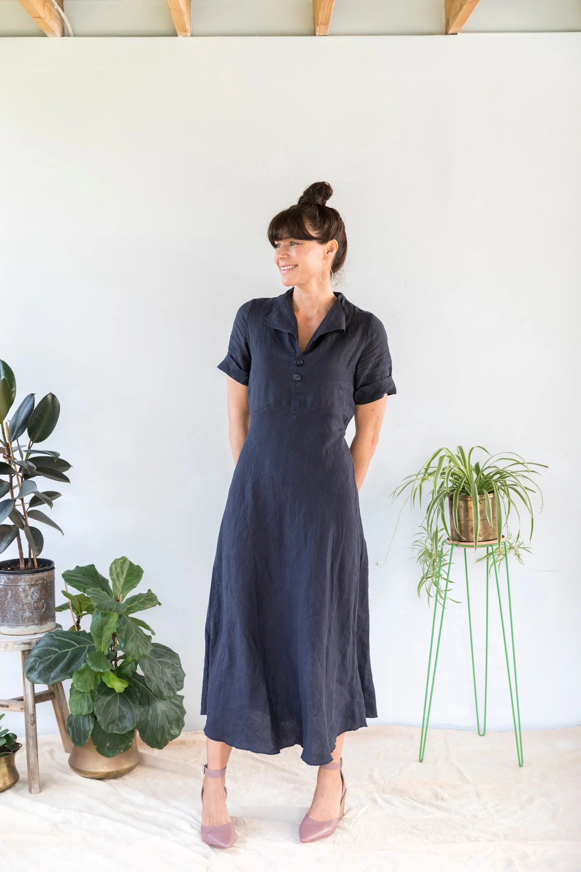 Julietta Dress - Navy