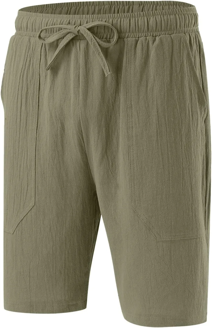LCMTWX Shorts Men Casual Summer Shorts Cotton Men's Solid and and Men's Pants Mens Shortd Mesh Shorts Men's Hiking Shorts