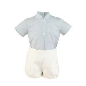 Light Blue Shorts Set