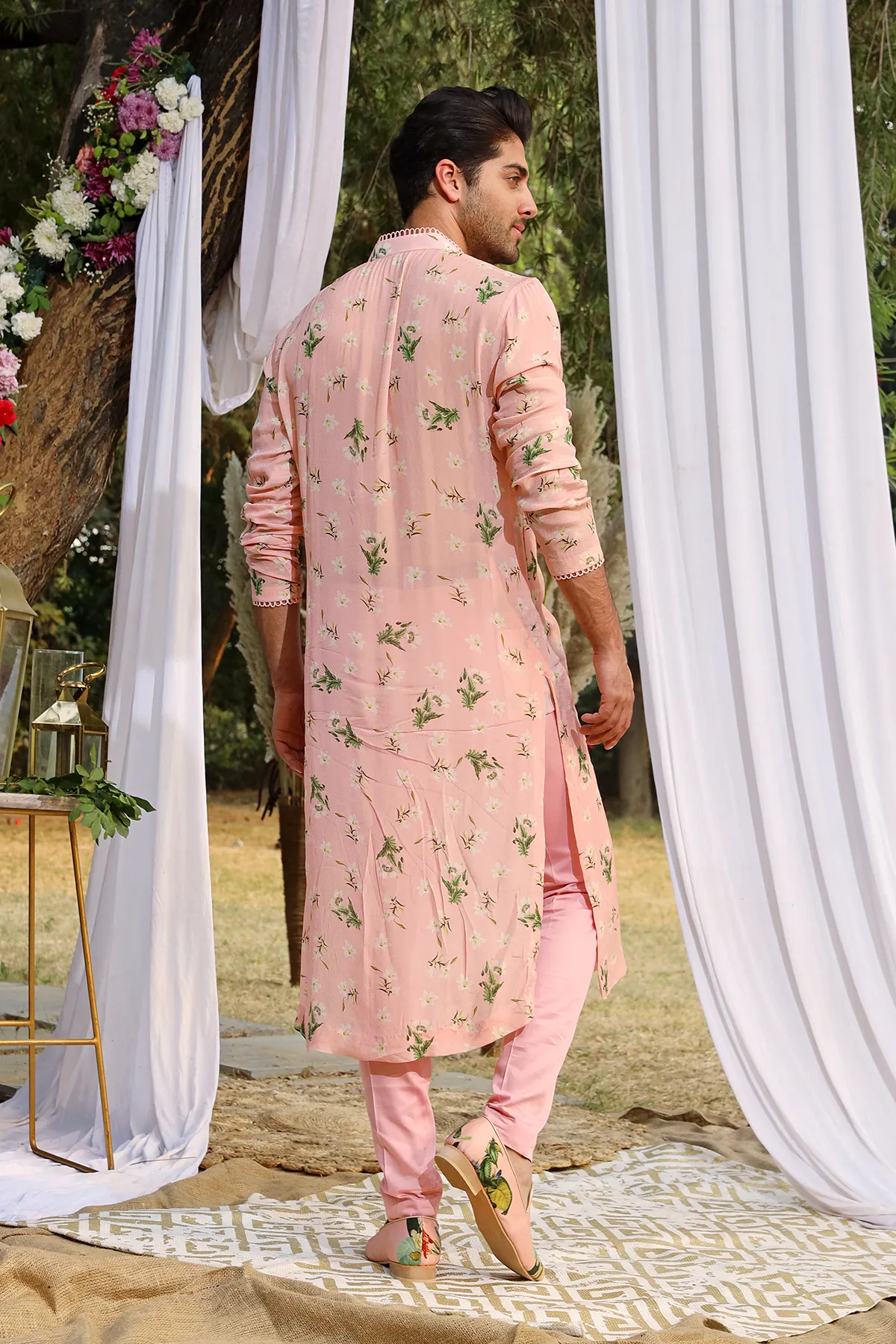 Light Blush Printed Kurta Set