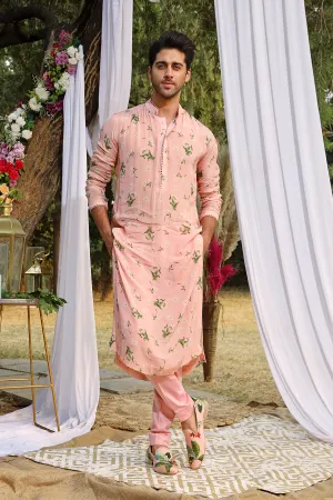 Light Blush Printed Kurta Set