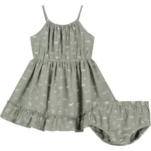 Lizzy Dress in Grey Whales