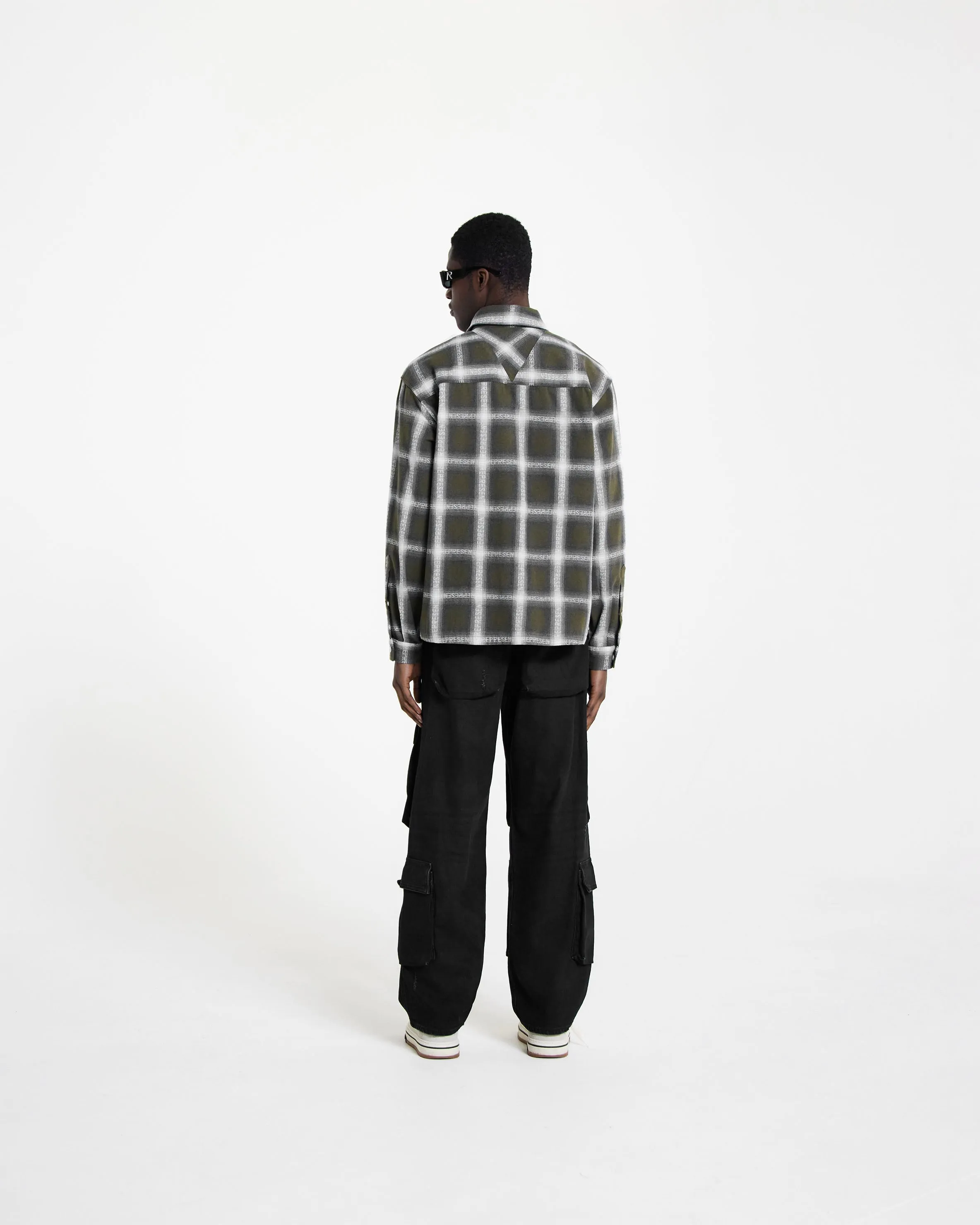 Logo Flannel Shirt - Olive