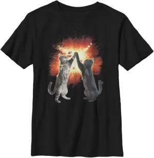 Lost Gods Boys' Cat Five Graphic T-Shirt