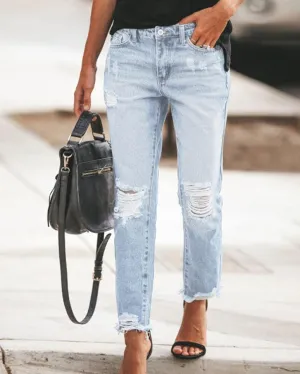 Melarey Distressed Denim Jeans
