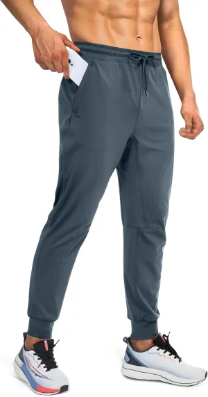 Mens Sweatpants Athletic Pants Workout Track Pants Traning Pants with Zipper Pockets Joggers for Men Gym, Running