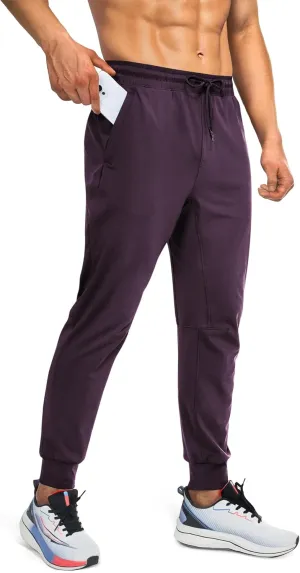 Mens Sweatpants Athletic Pants Workout Track Pants Traning Pants with Zipper Pockets Joggers for Men Gym, Running