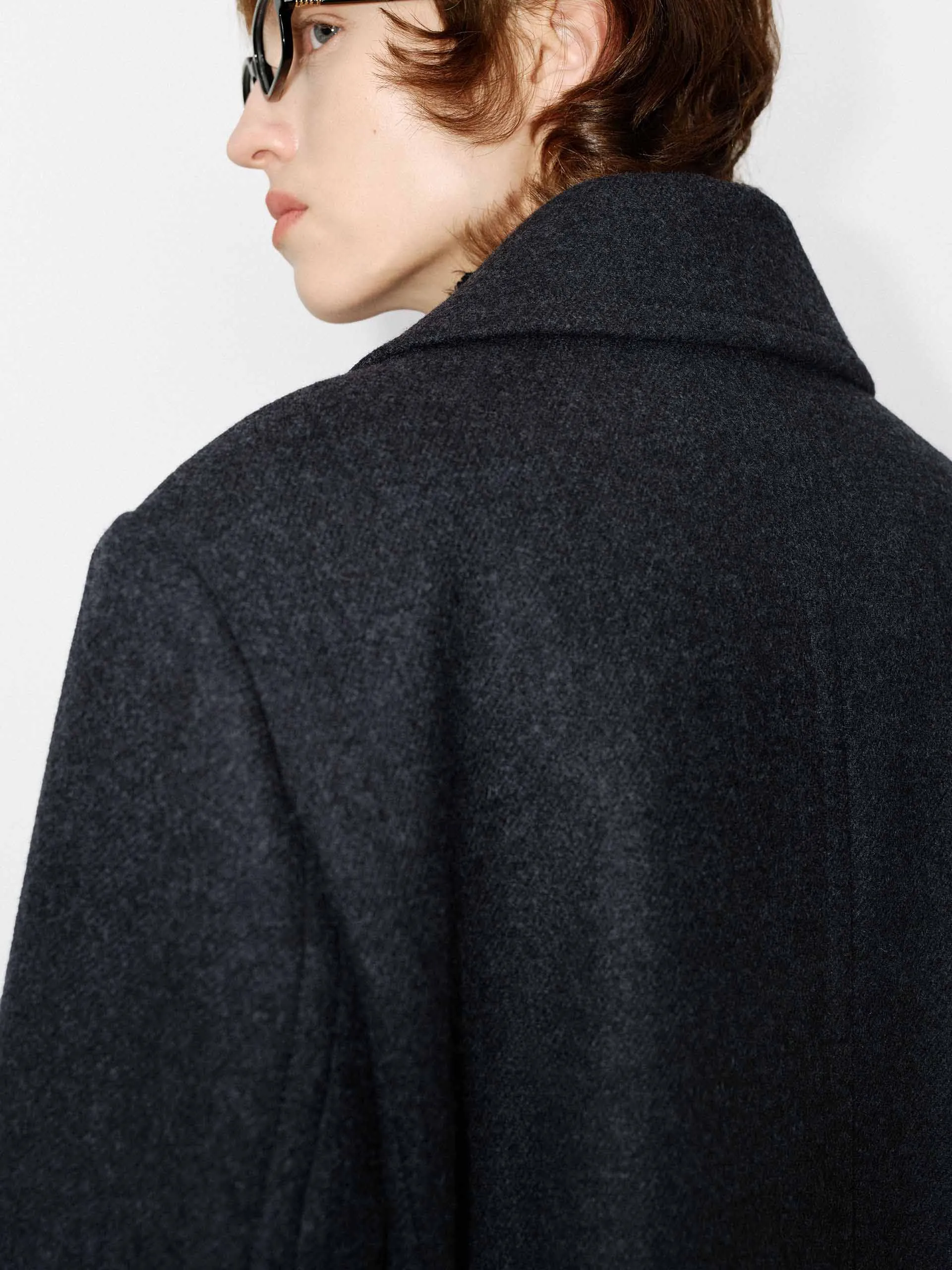 Merino Wool Sequin Coat