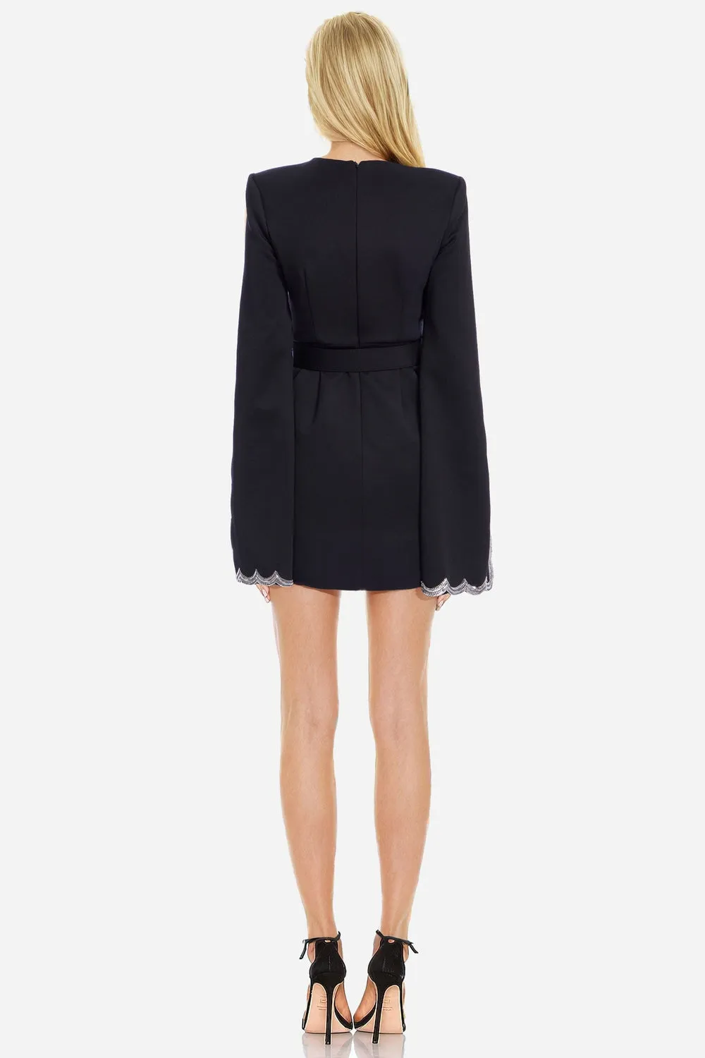 Mini Scallop Sleeve Dress