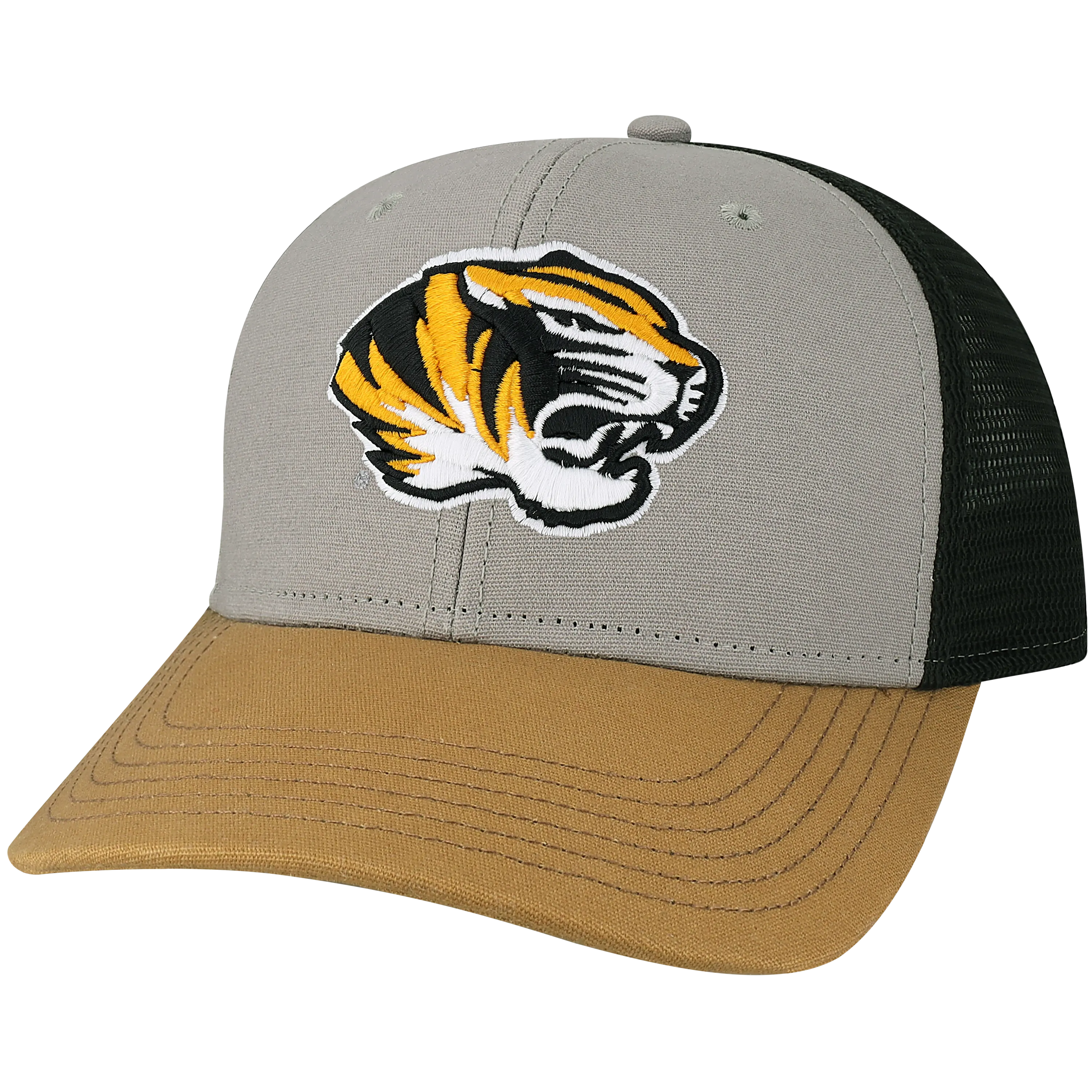 Missouri Tigers Mid-Pro Snapback Adjustable Trucker Hat