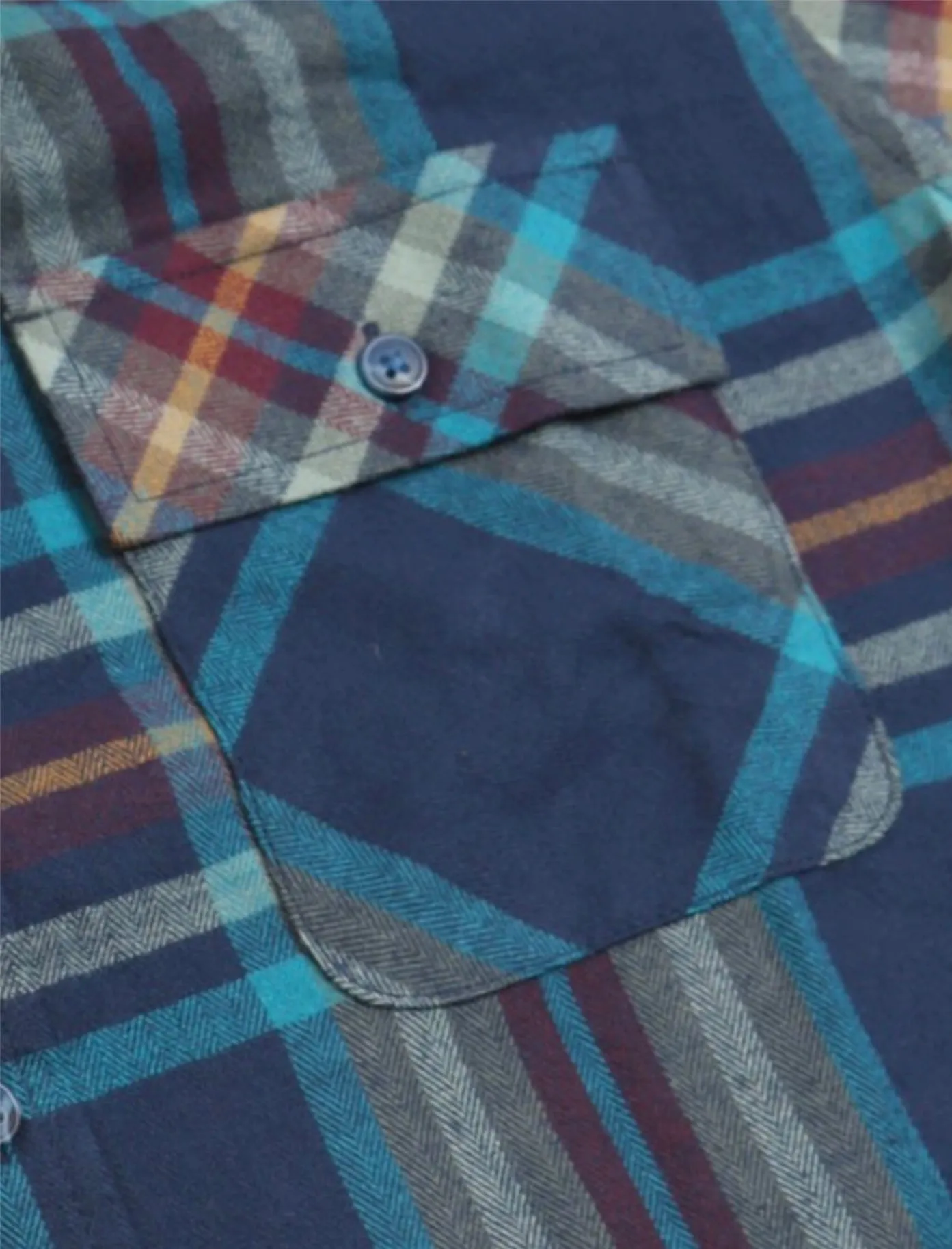 Moody Blue Flannel Shirt