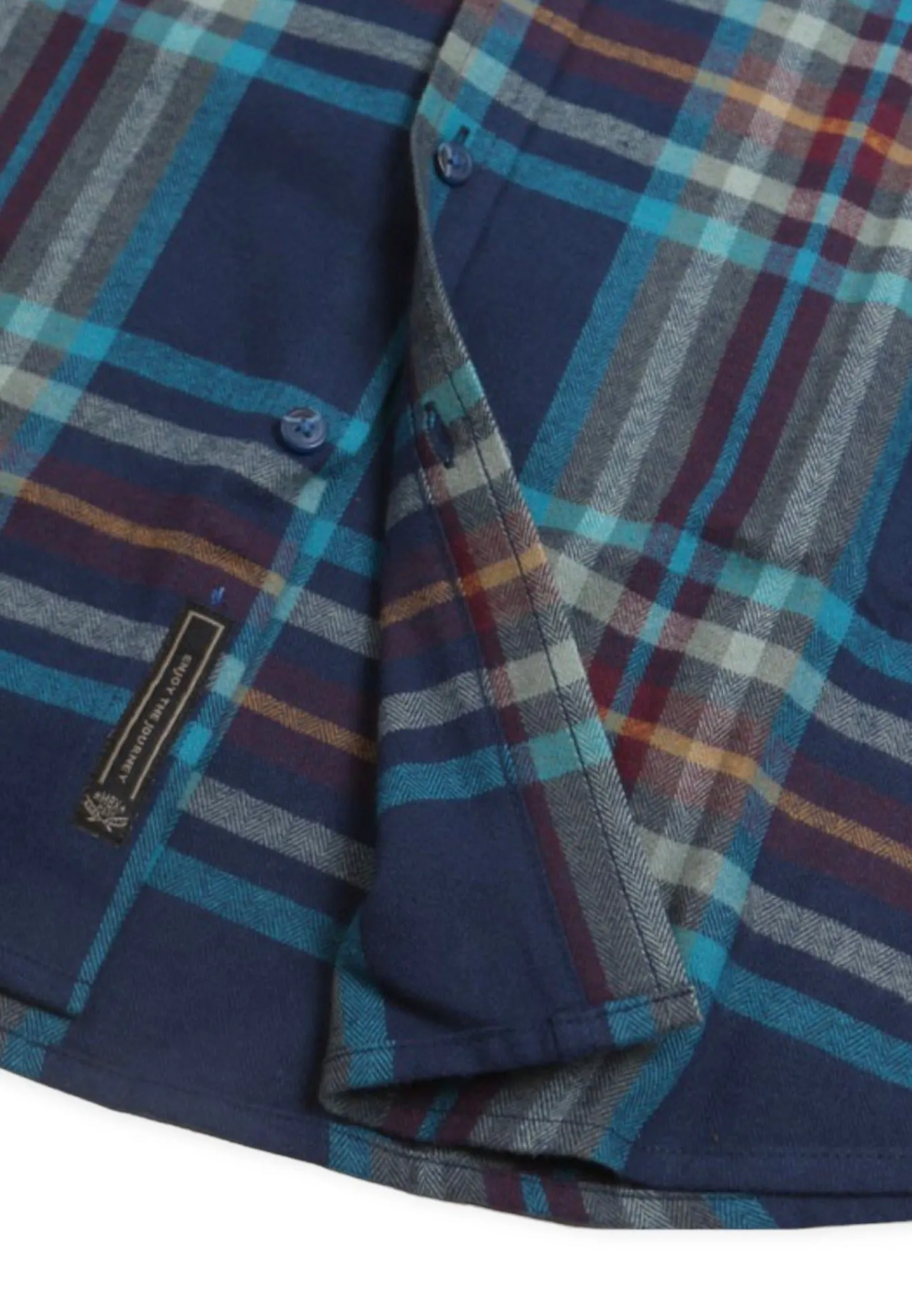 Moody Blue Flannel Shirt