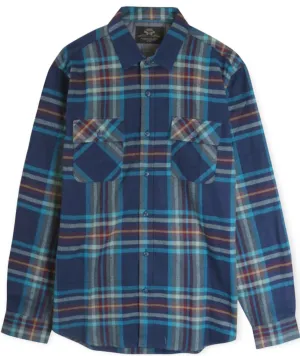 Moody Blue Flannel Shirt