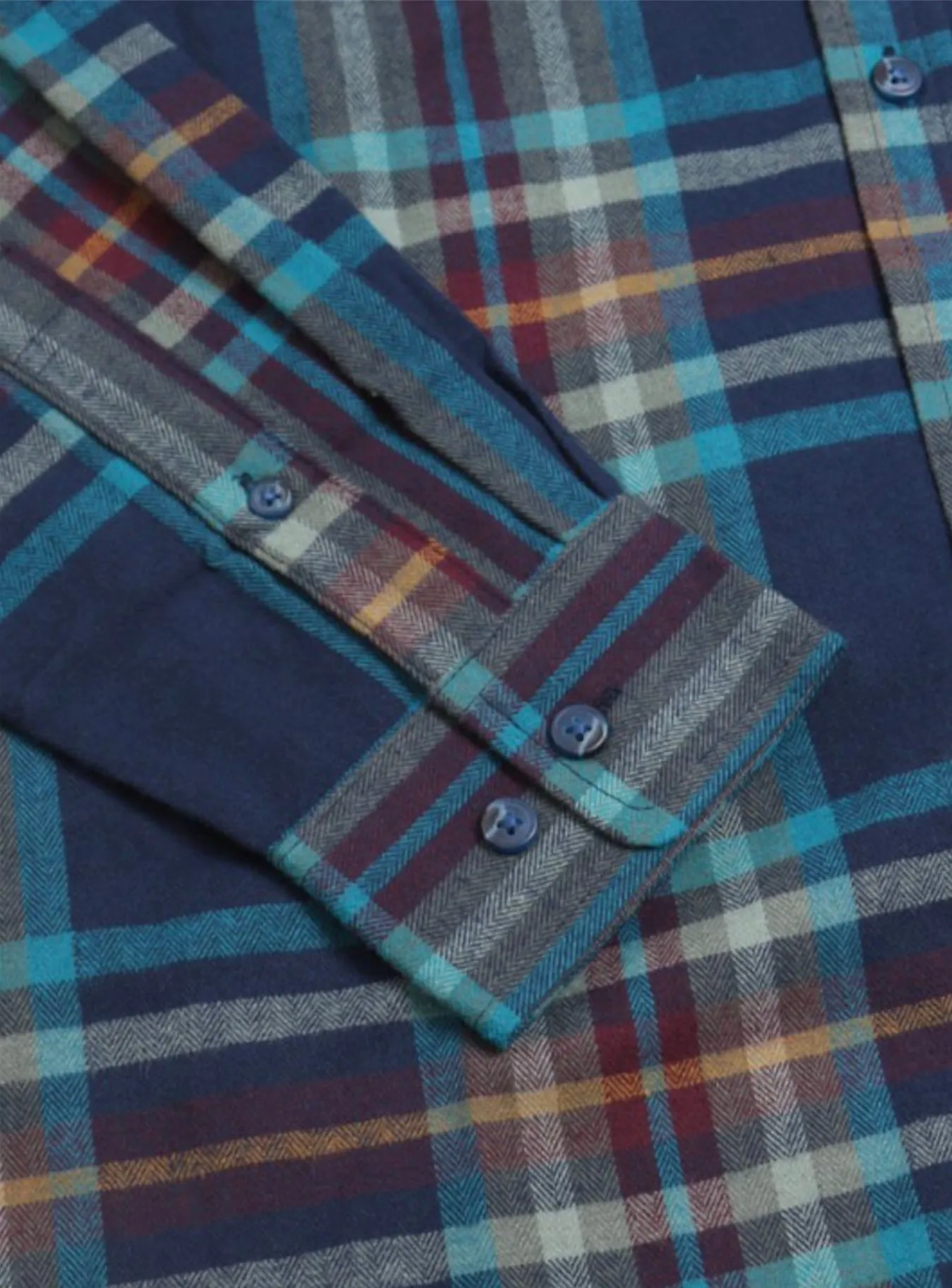 Moody Blue Flannel Shirt