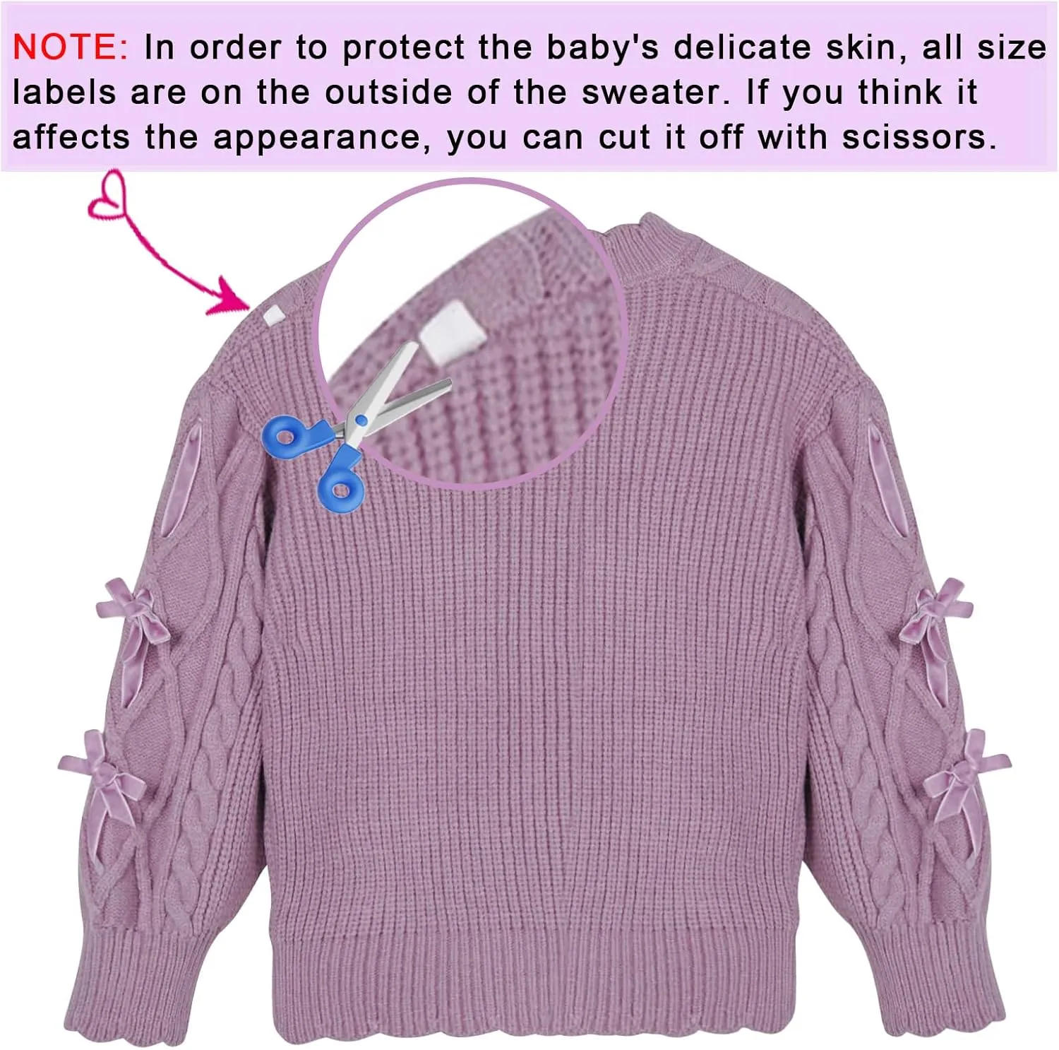 Mumetaz Toddler Baby Girl Sweaters Long Sleeve Crewneck Warm Pullover Knit Sweater Fall Winter Baby Girl Clothes
