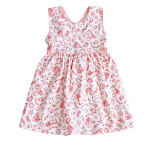 Nautical  Print Girl's Sundress
