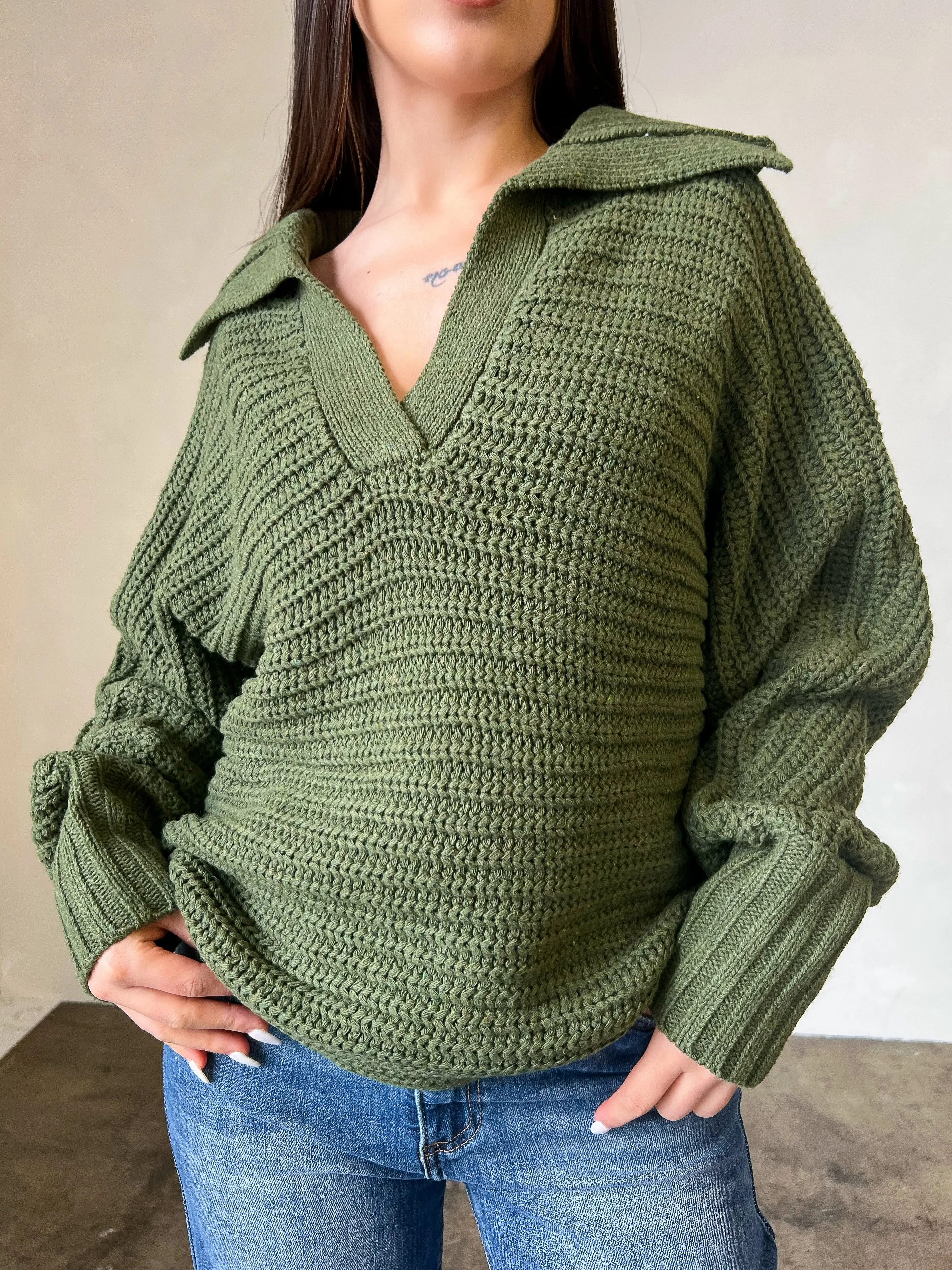 Olivia Sweater (Olive)