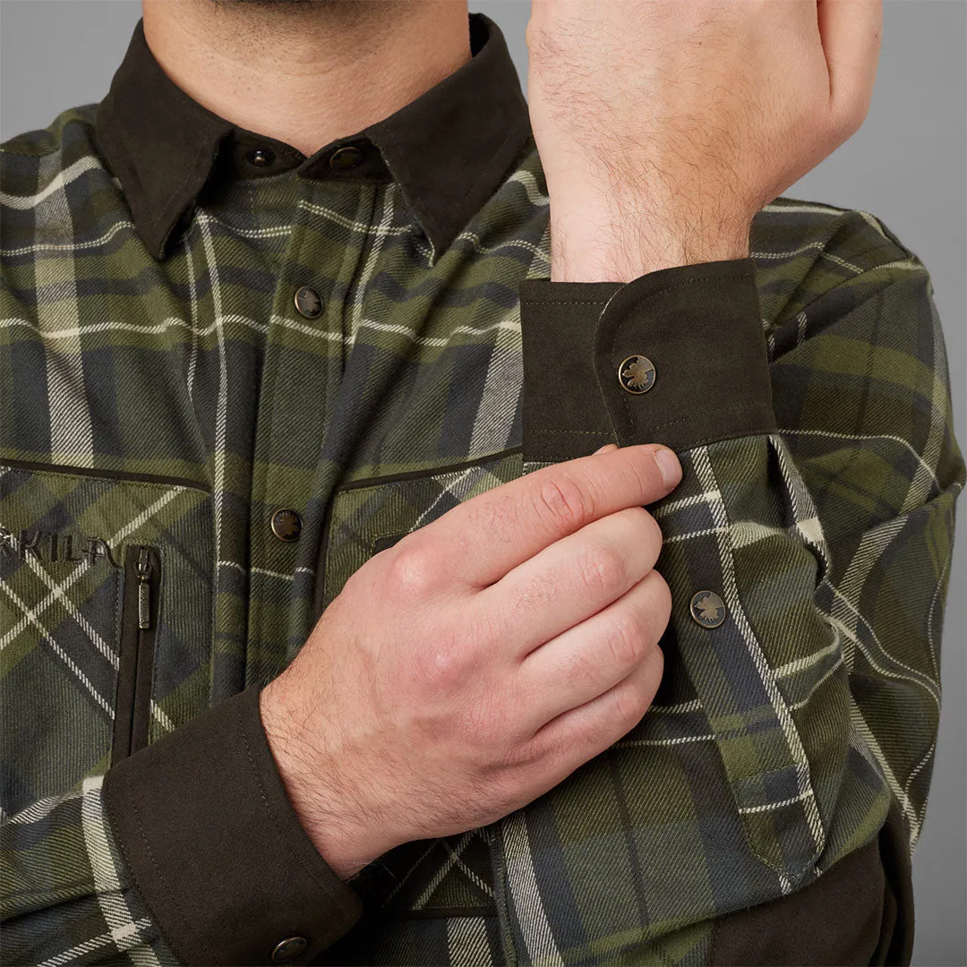 Pajala Shirt - Olive Check by Harkila