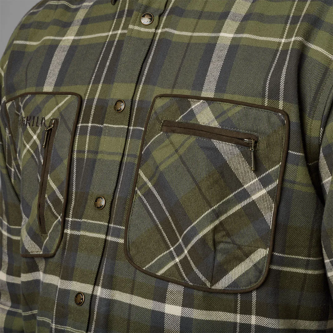 Pajala Shirt - Olive Check by Harkila