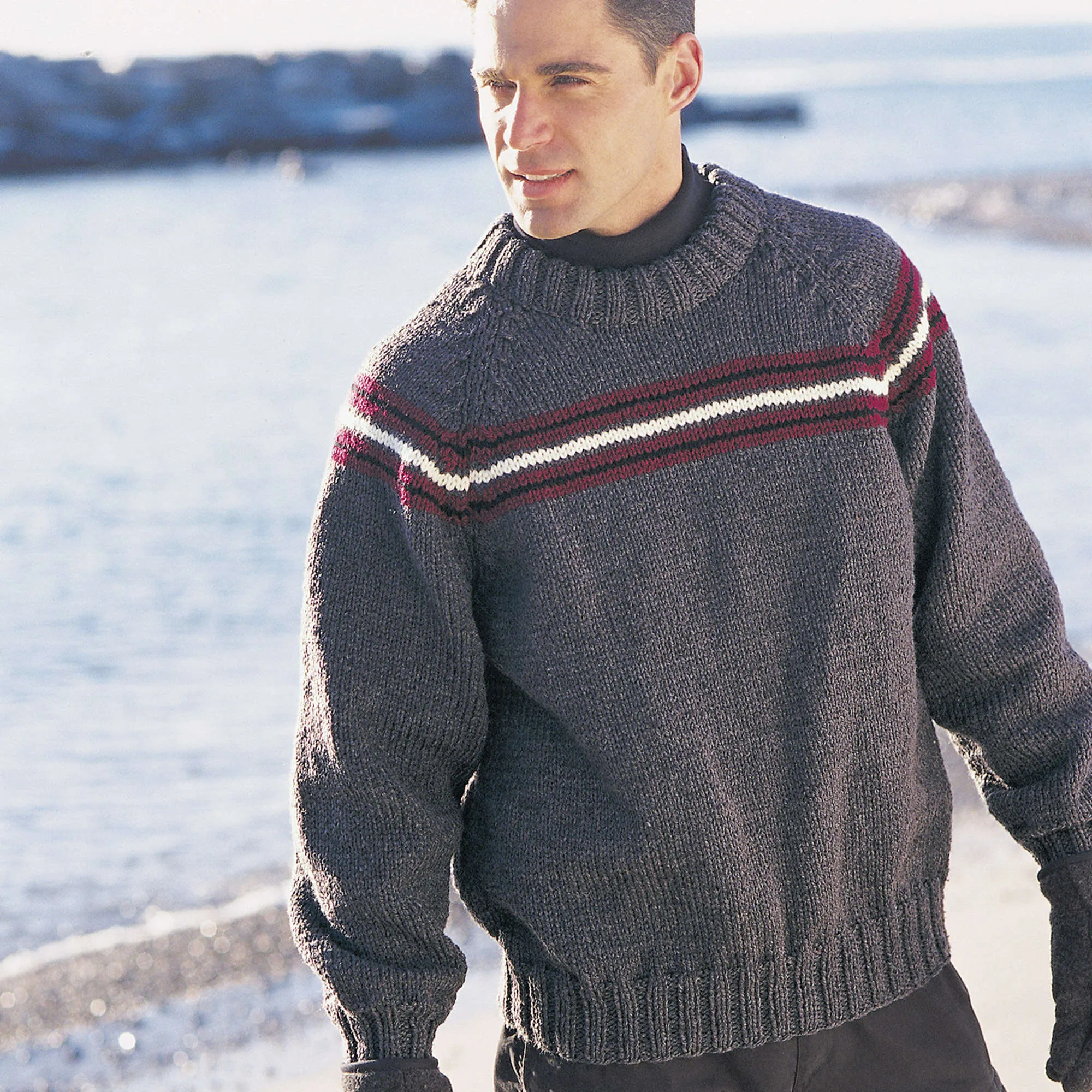 Patons Knit Simple Stripe Raglan
