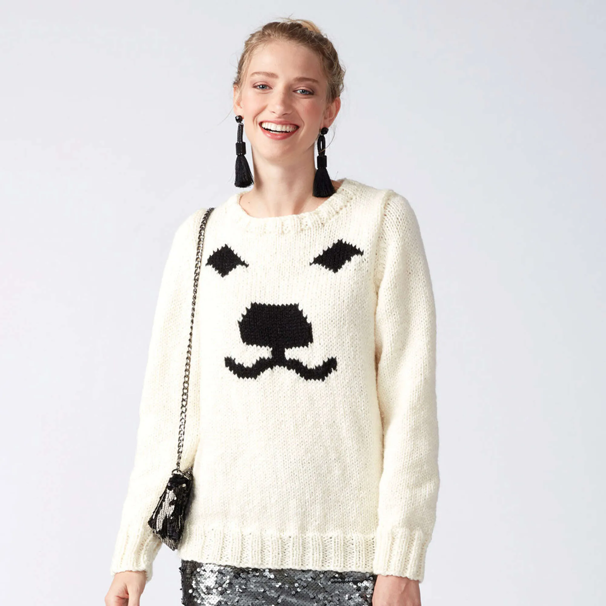 Patons Polar Bear Knit Holiday Sweater