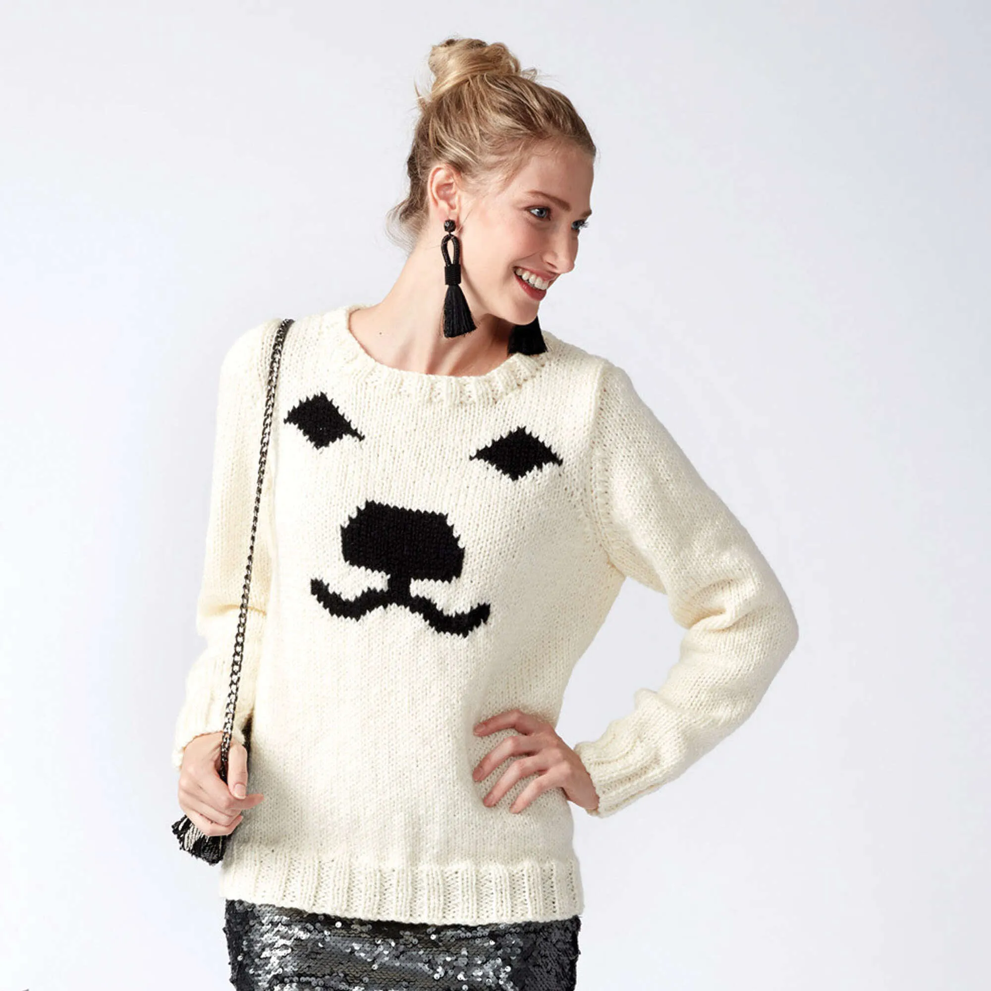 Patons Polar Bear Knit Holiday Sweater