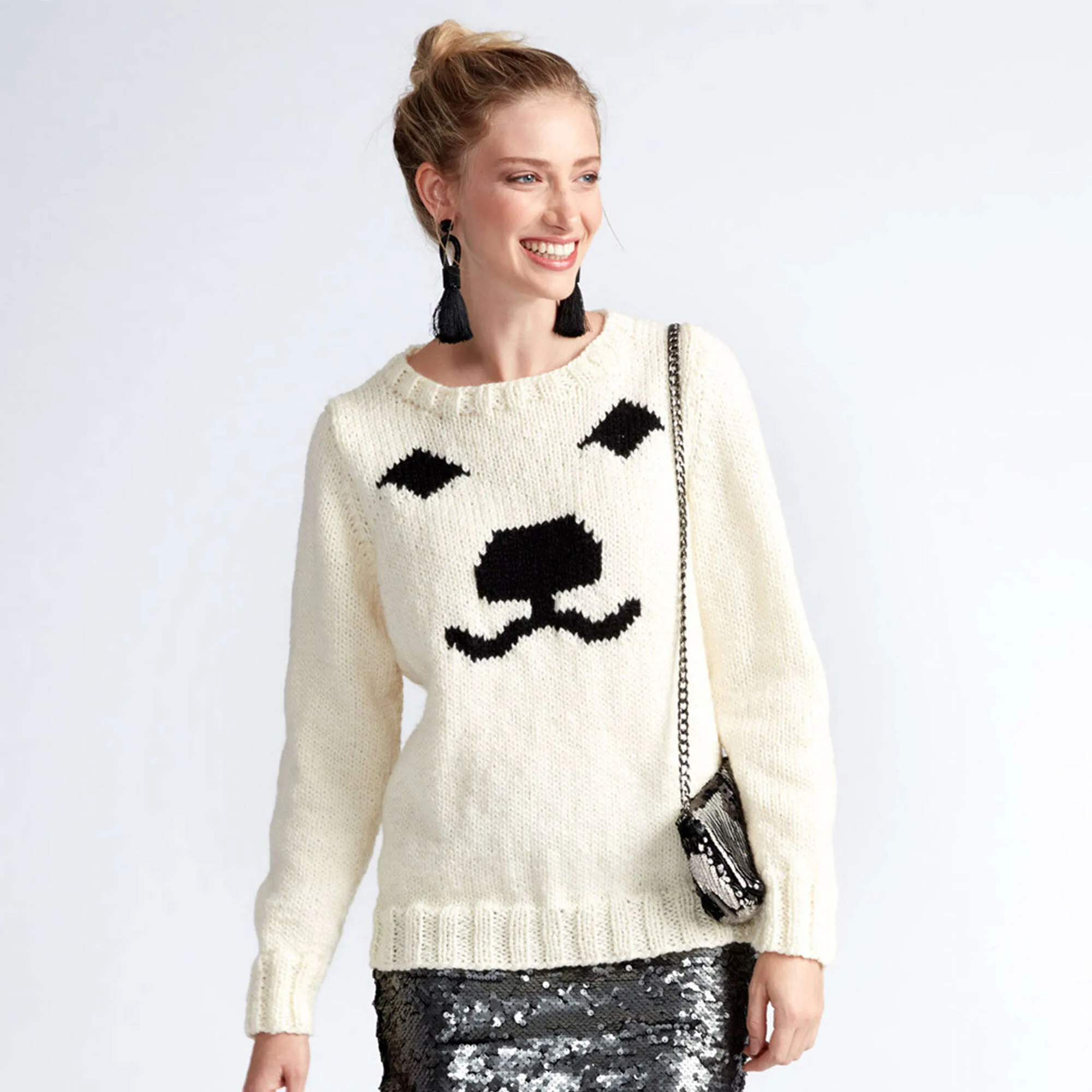 Patons Polar Bear Knit Holiday Sweater