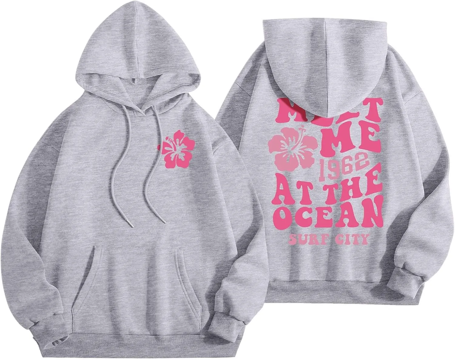 PTOLOCIF Womens Casual Hoodies Long Sleeve Lightweight Pullover Tops 2024 Fall Outfits Loose Oversized Sweatshirt with Pocket