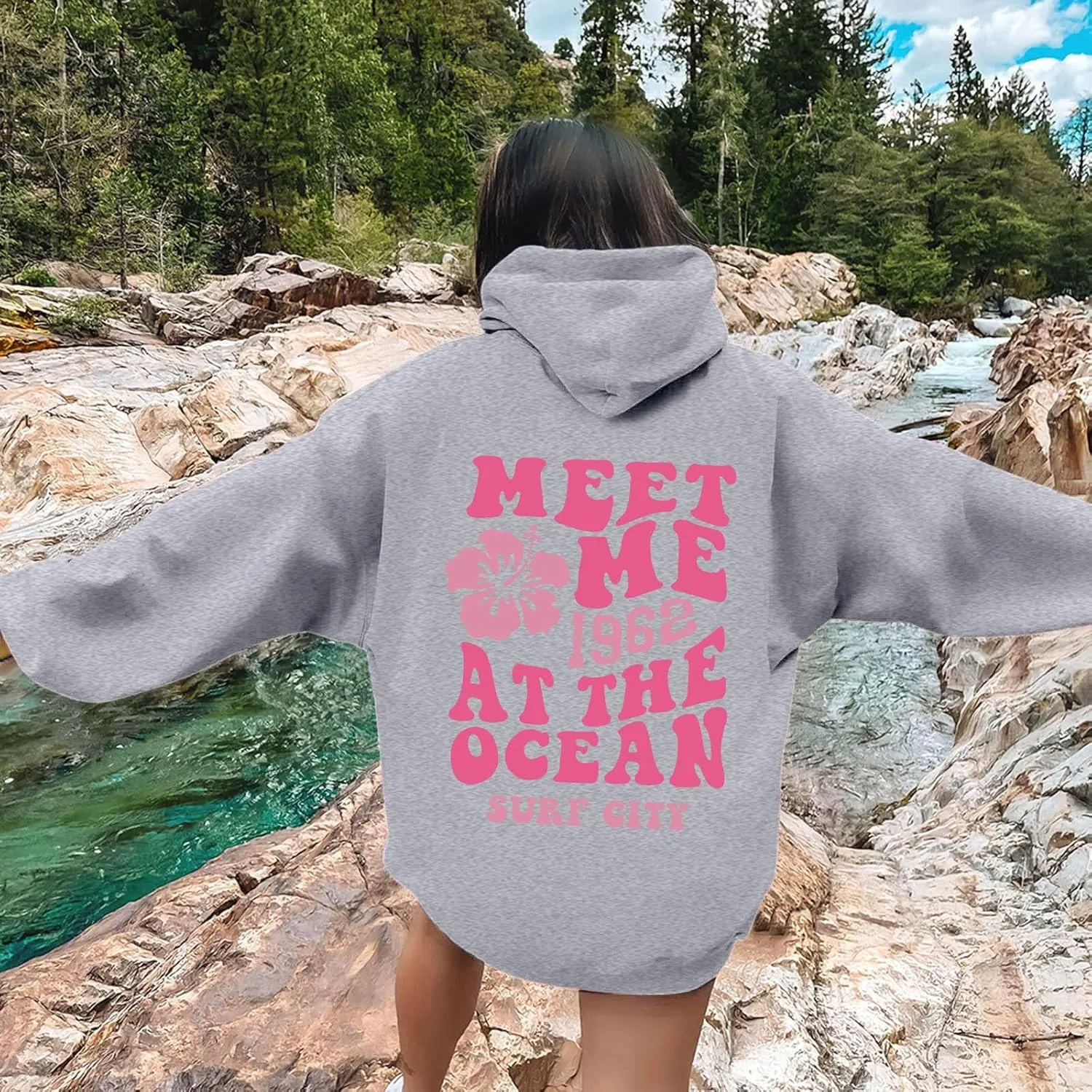 PTOLOCIF Womens Casual Hoodies Long Sleeve Lightweight Pullover Tops 2024 Fall Outfits Loose Oversized Sweatshirt with Pocket