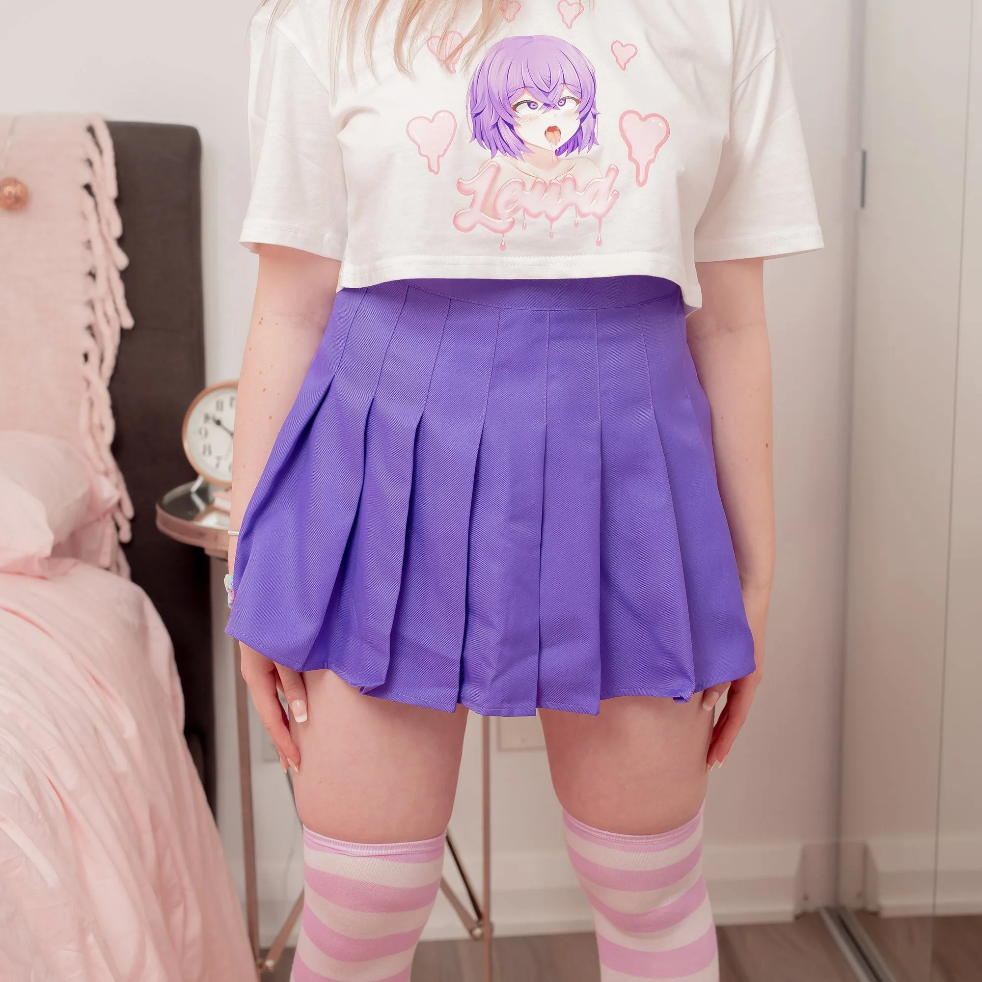 Purple Mini Skirt