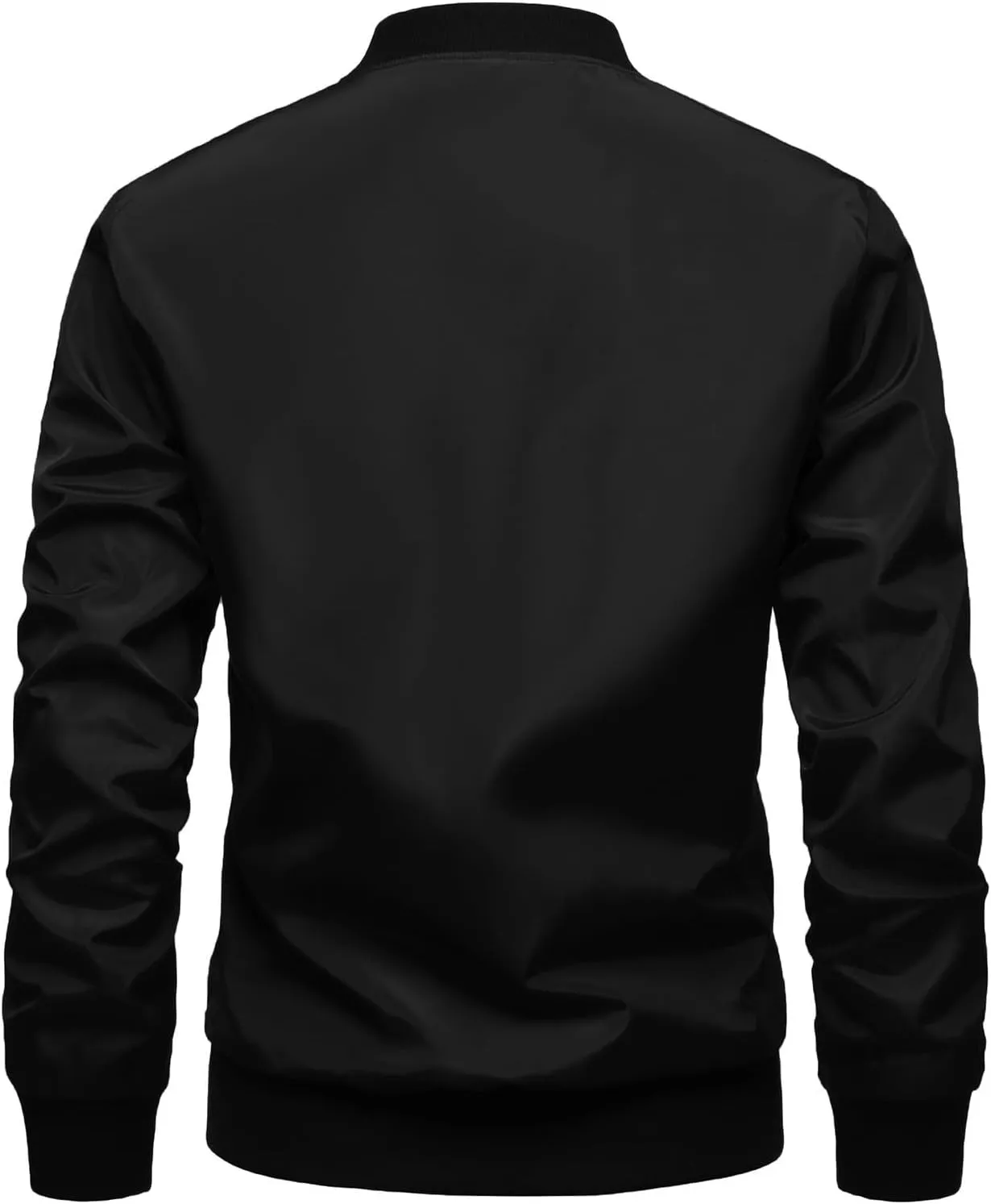 RTRDE Men's Lightweight Bomber Jacket Spring Fall Windbreaker Zip Up Coat with Pocket Casual Work Jackets, M-3XL