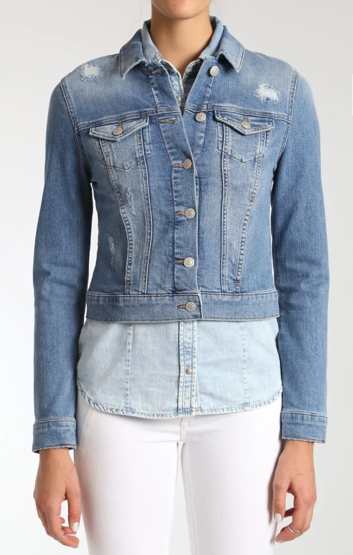 SAMANTHA JACKET IN LT INDIGO VINTAGE