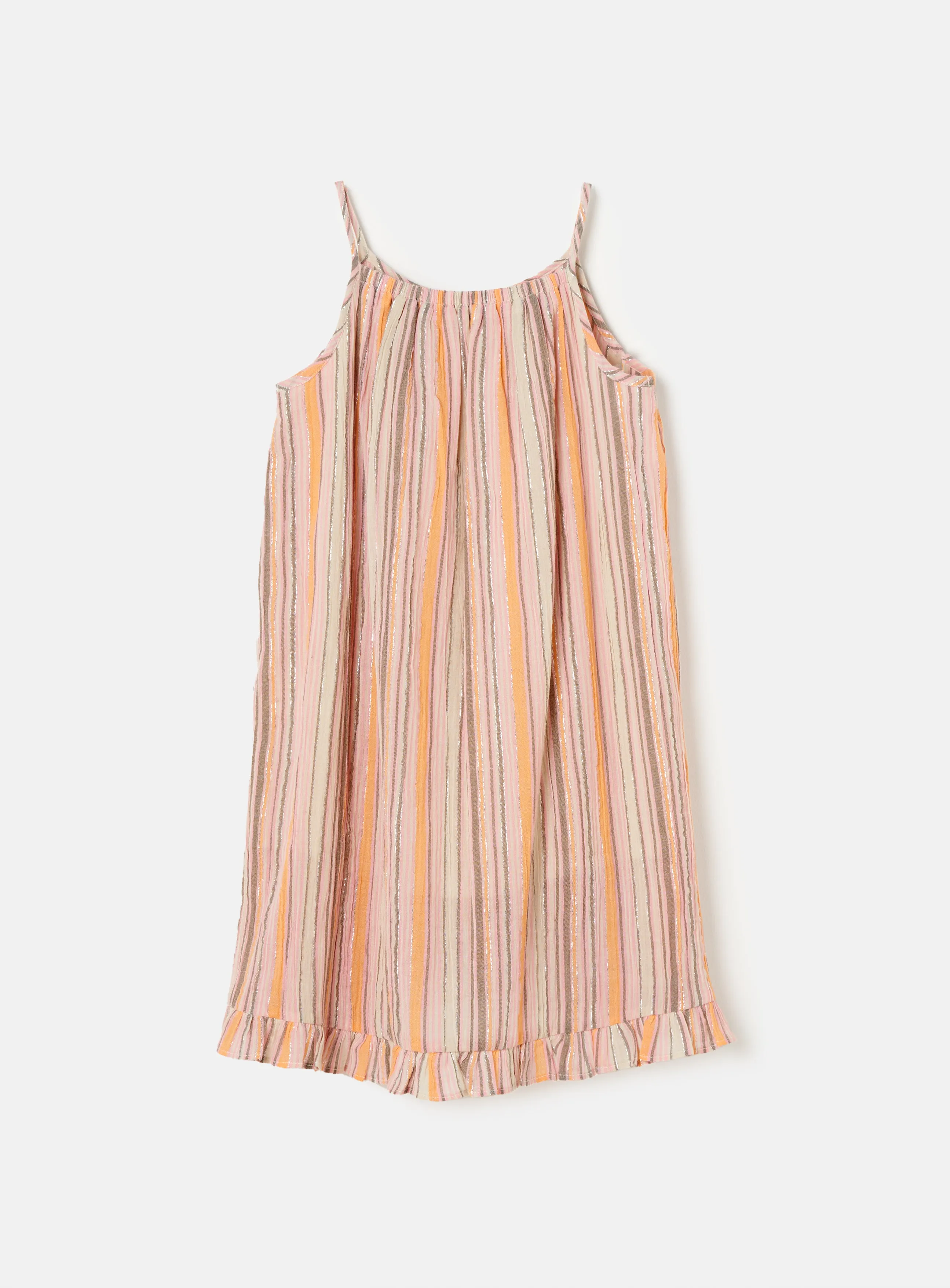 Saskia Strappy Lurex Rainbow Dress
