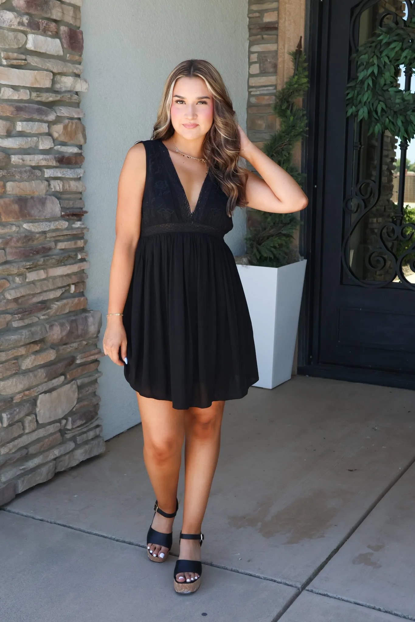 Second Chances Dress in Black