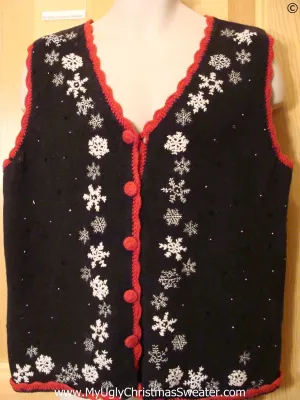 Snowflake Cheap Christmas Sweater Vest