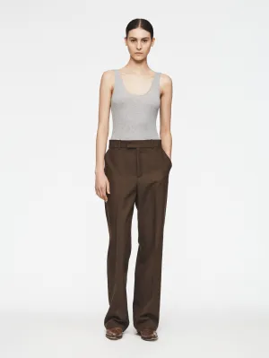 Structured Oversized Trouser in Earth
