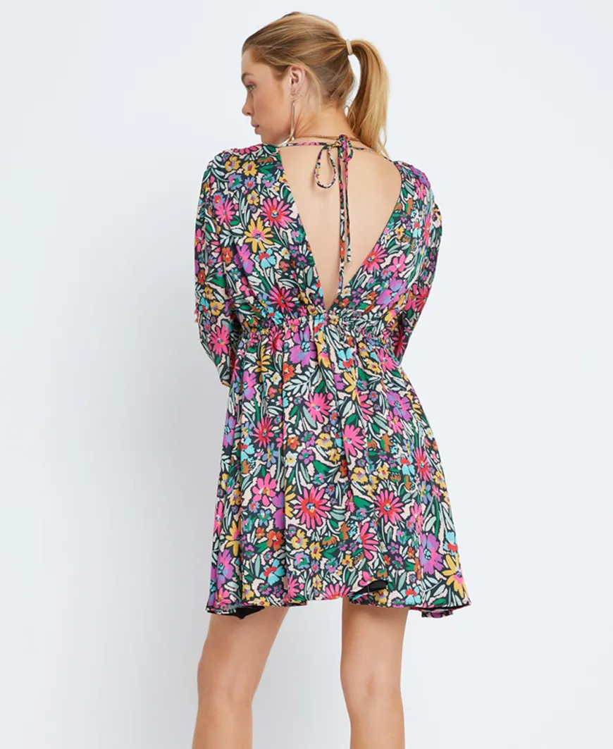 Sunburst Floral Dress