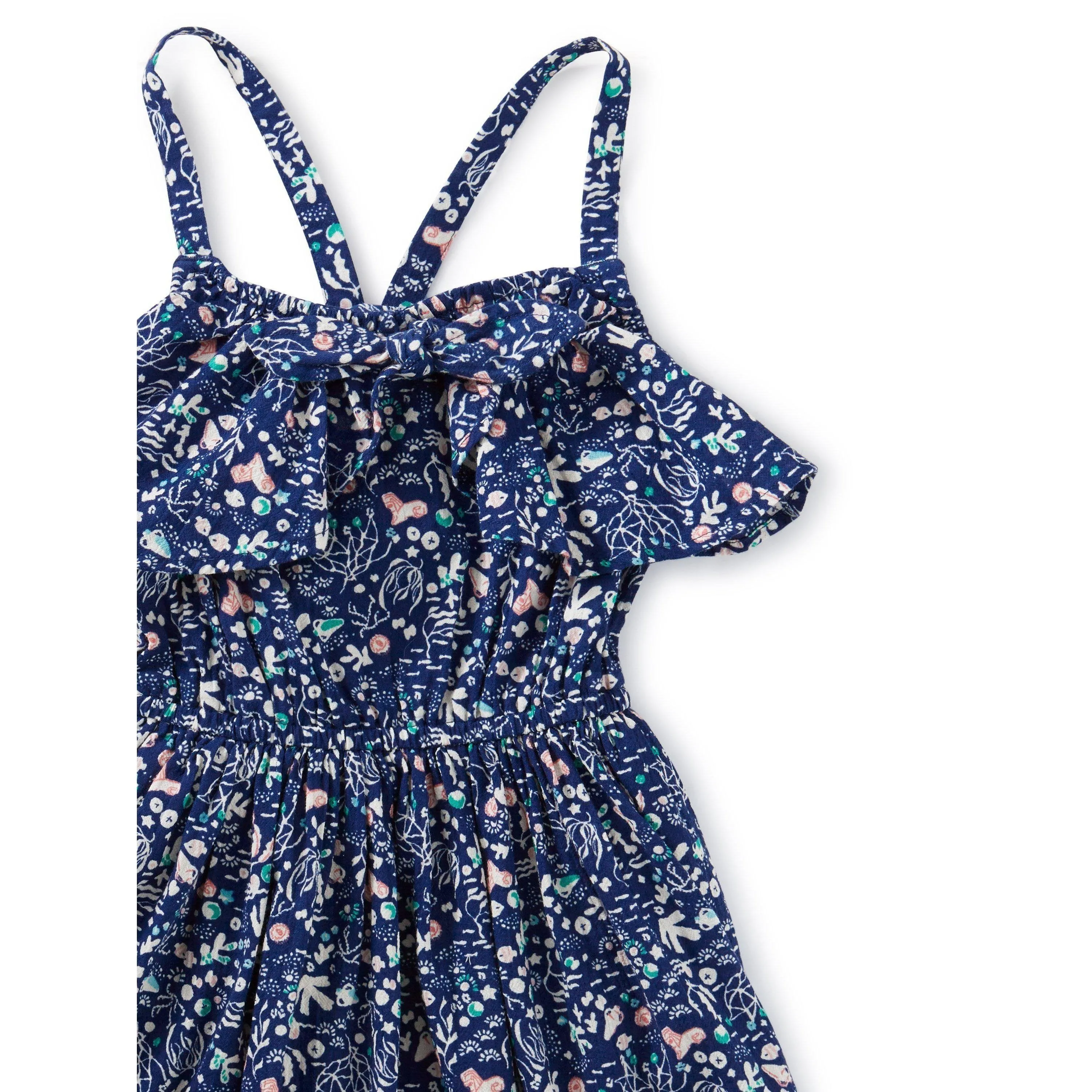 Sunken Treasure Navy Flutter Bow Dress
