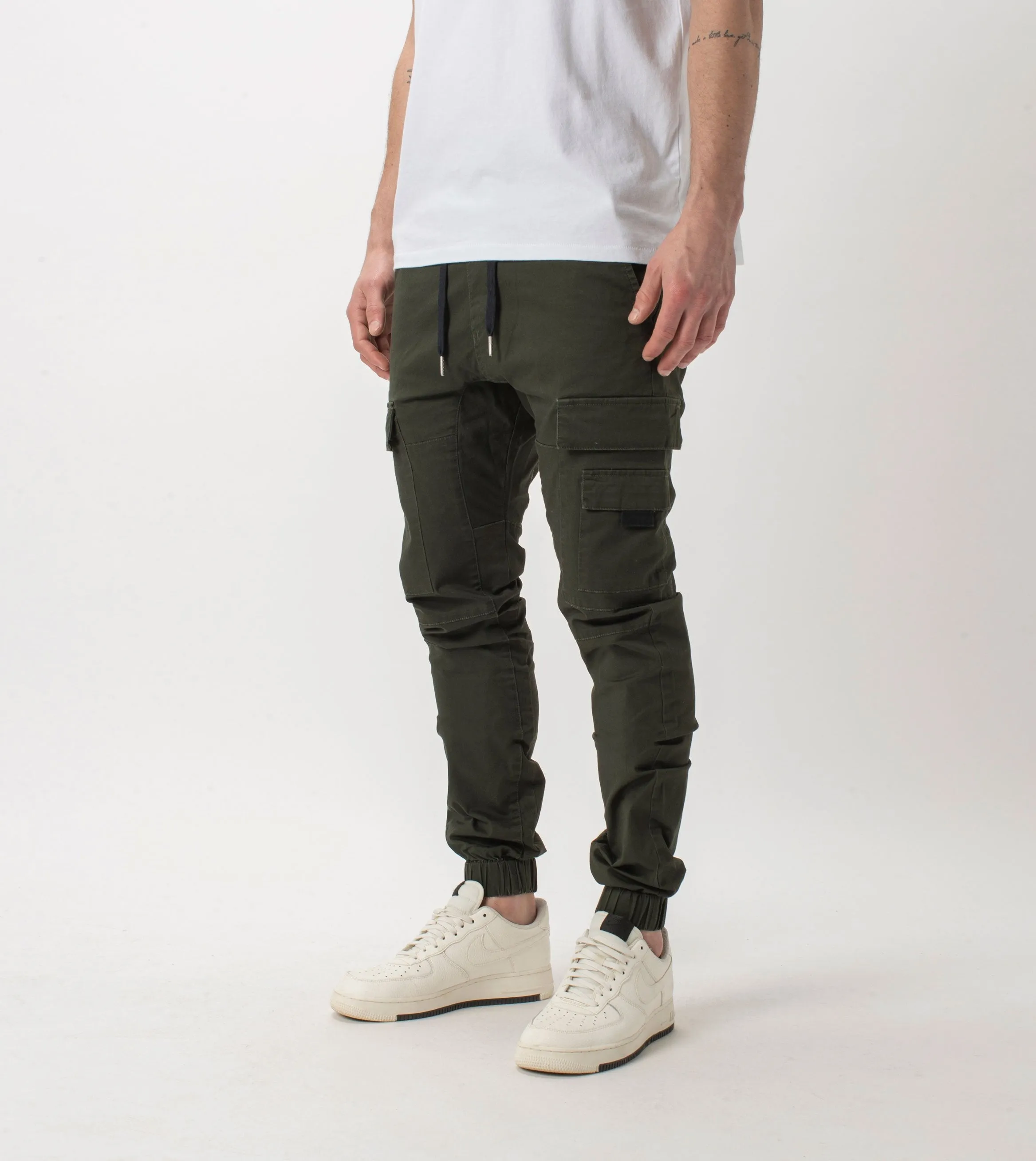 Sureshot Lightweight Cargo Jogger Dk Army
