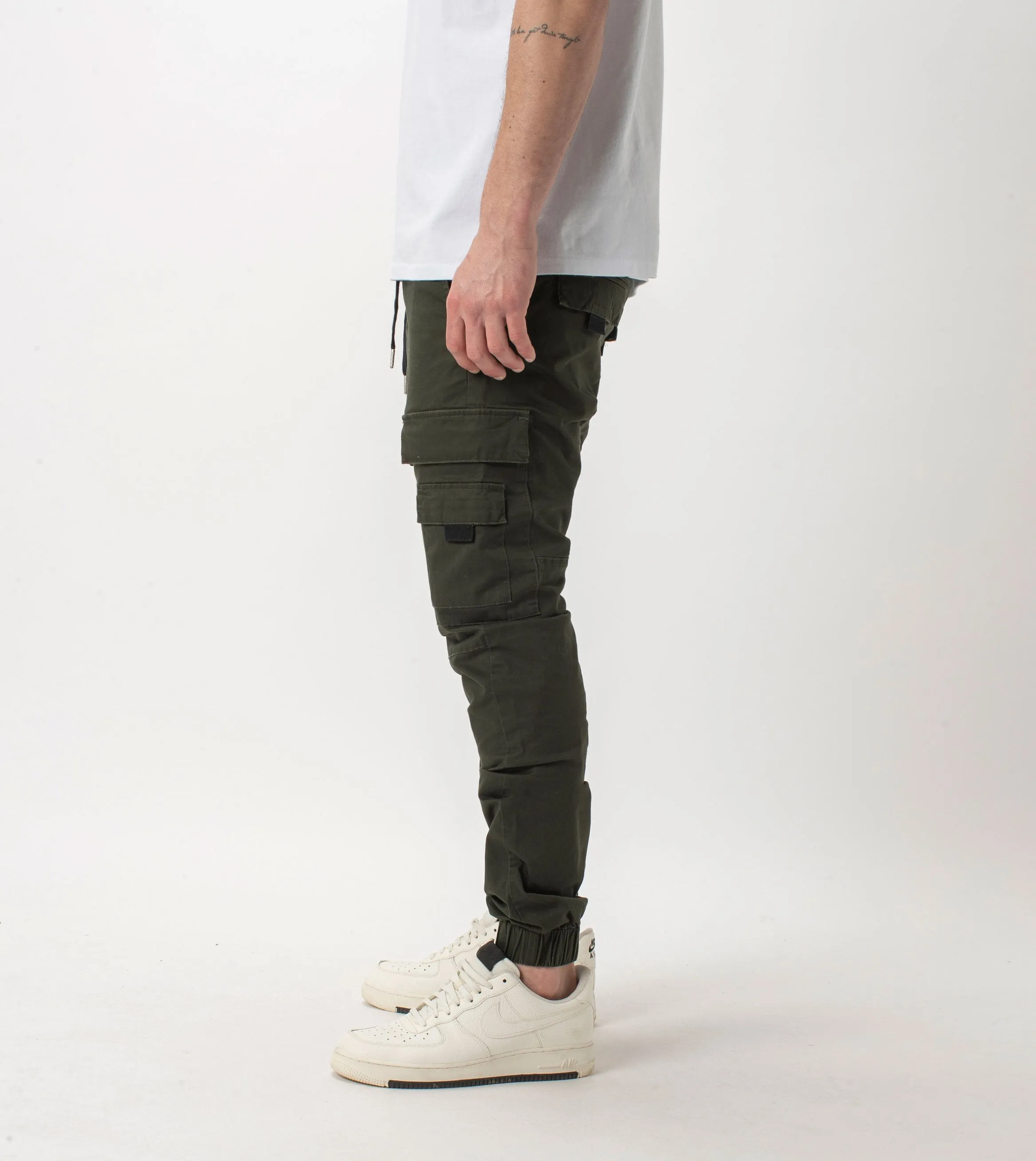 Sureshot Lightweight Cargo Jogger Dk Army