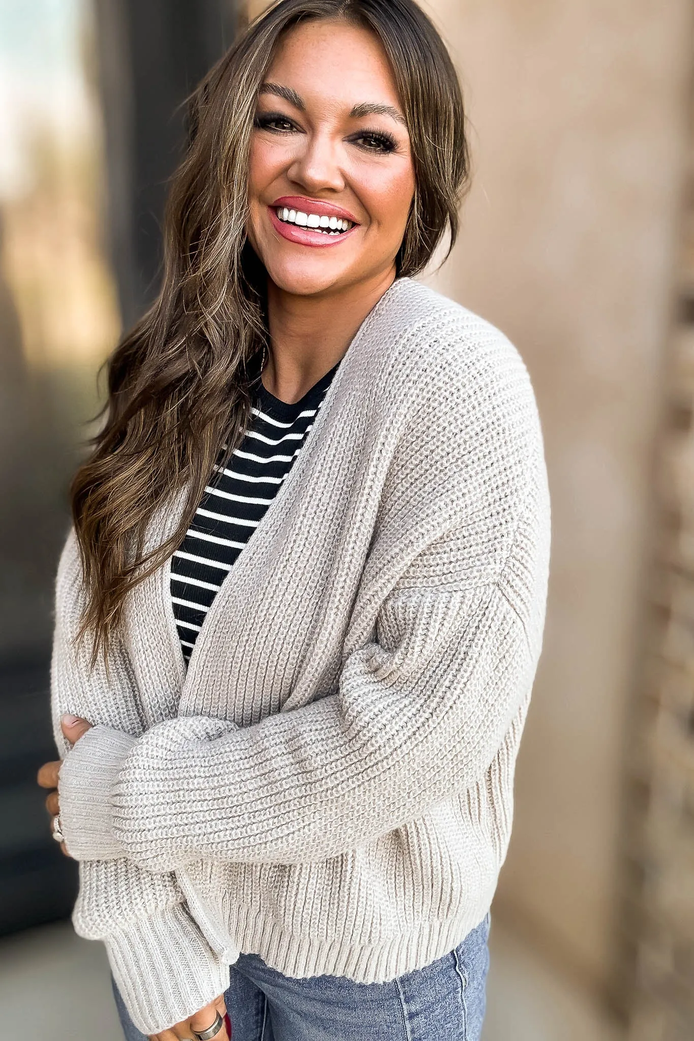 Sweater Ash Mocha Cardigan