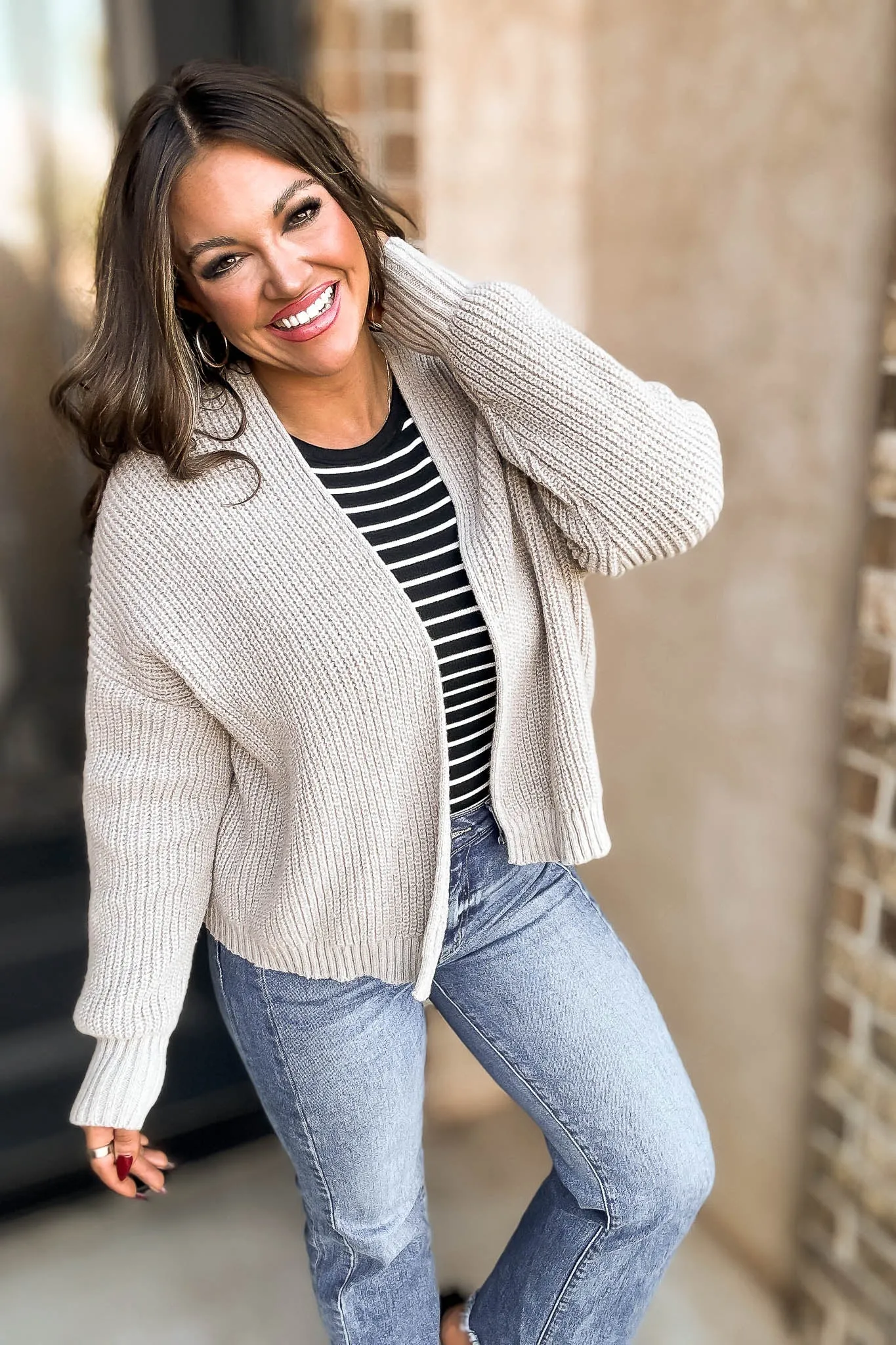 Sweater Ash Mocha Cardigan