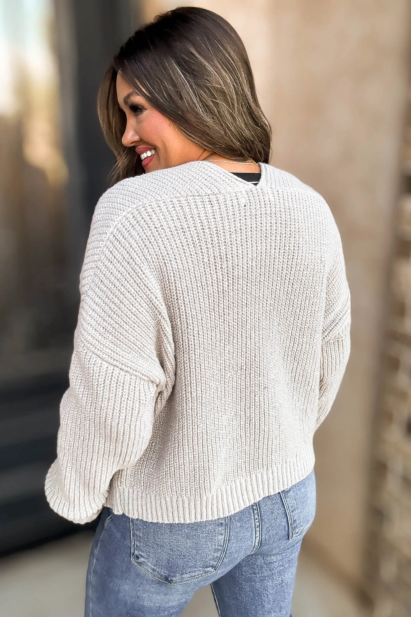 Sweater Ash Mocha Cardigan