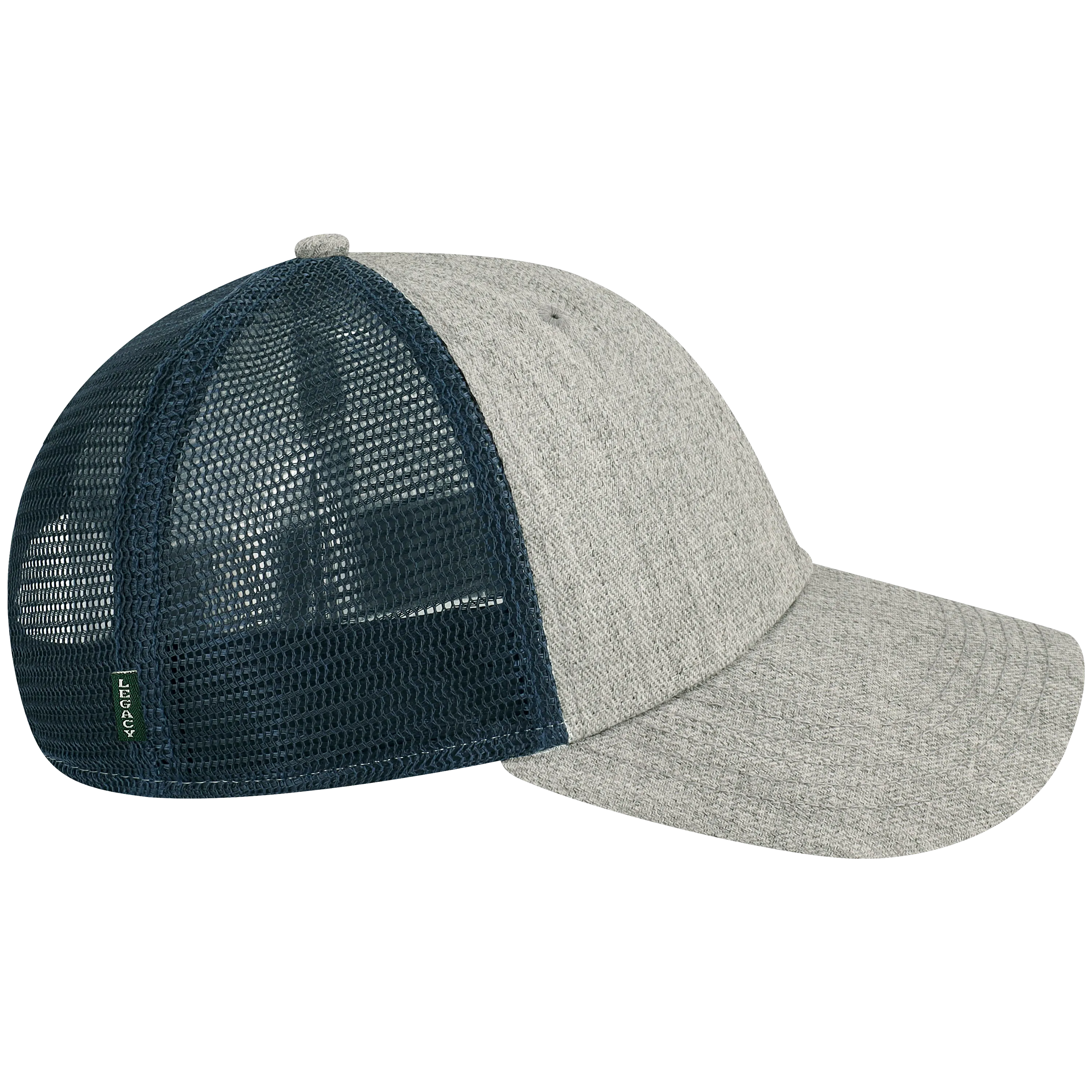 Syracuse Orange Heather Grey/Navy Lo-Pro Snapback Adjustable Trucker Hat